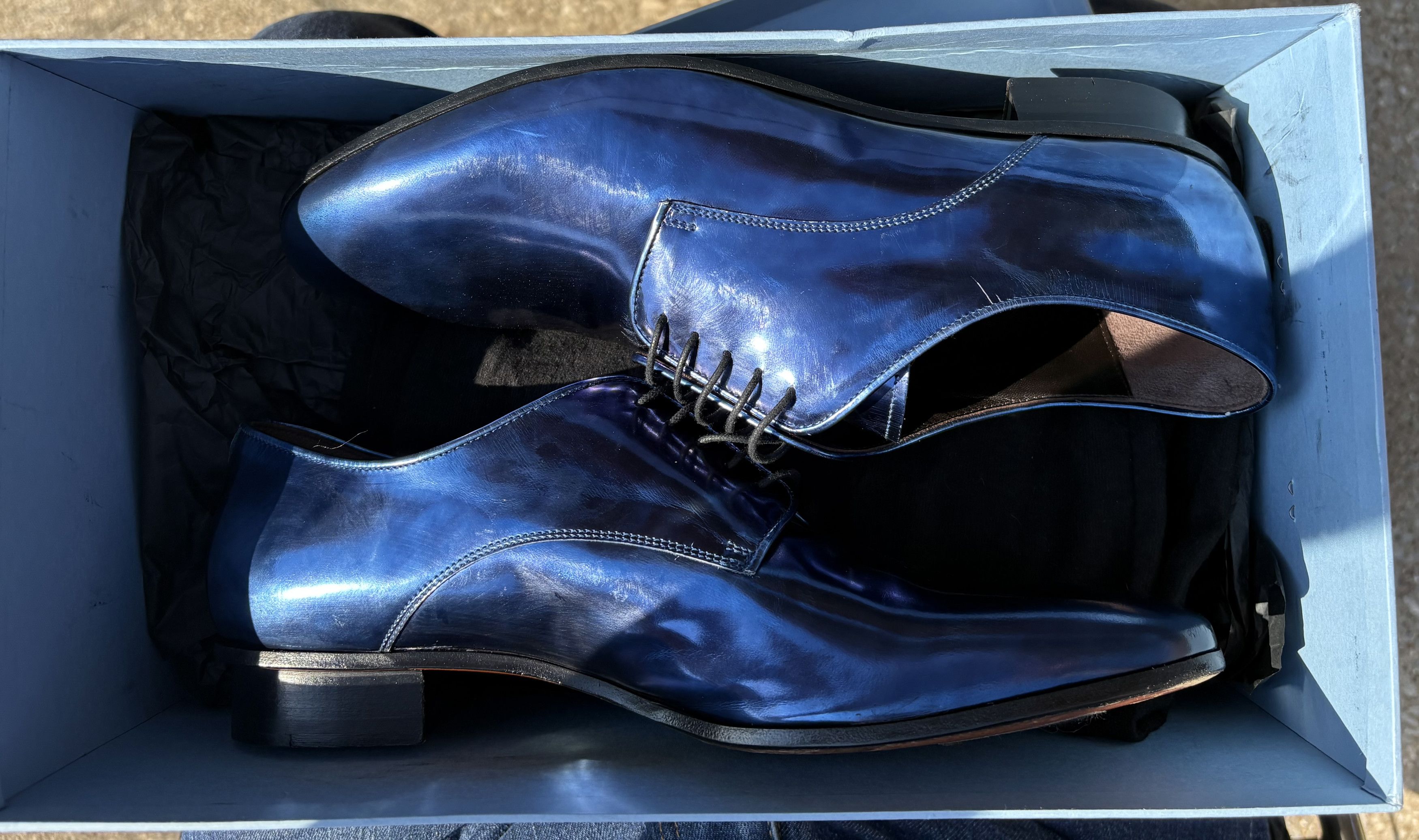 Lanvin Metallic Derby