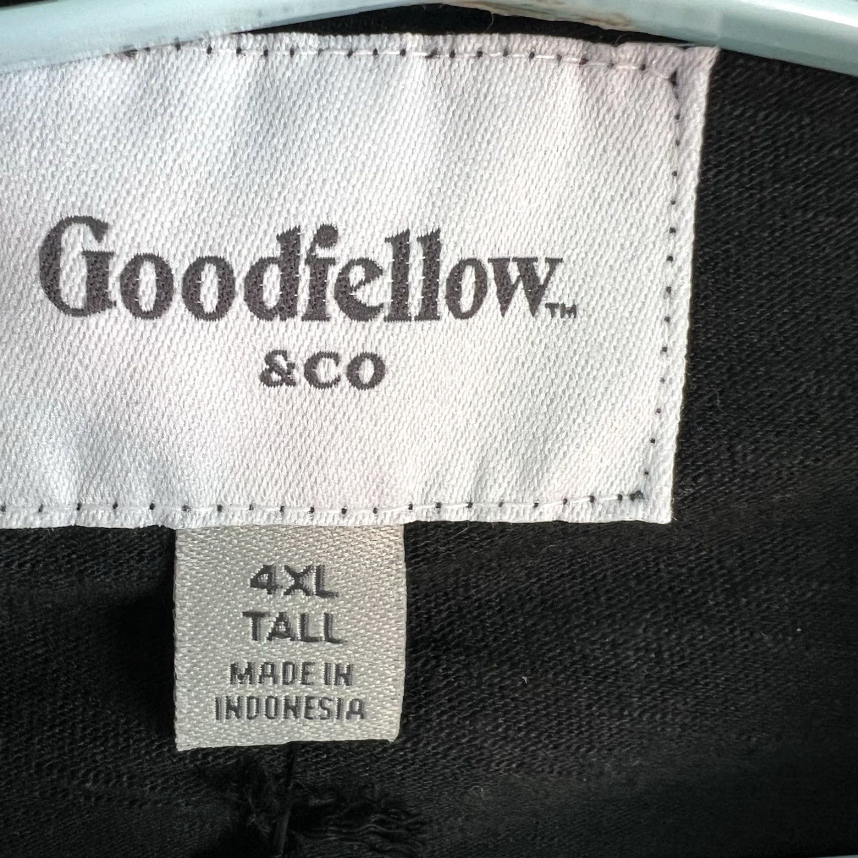 Vintage Goodfellow Polo Shirt Cotton 4XLT Black Mens Shirt Short Sleeve Button-Down 4XLT Big & Tall NWT Size US XXL / EU 58 / 5 - 4 Thumbnail