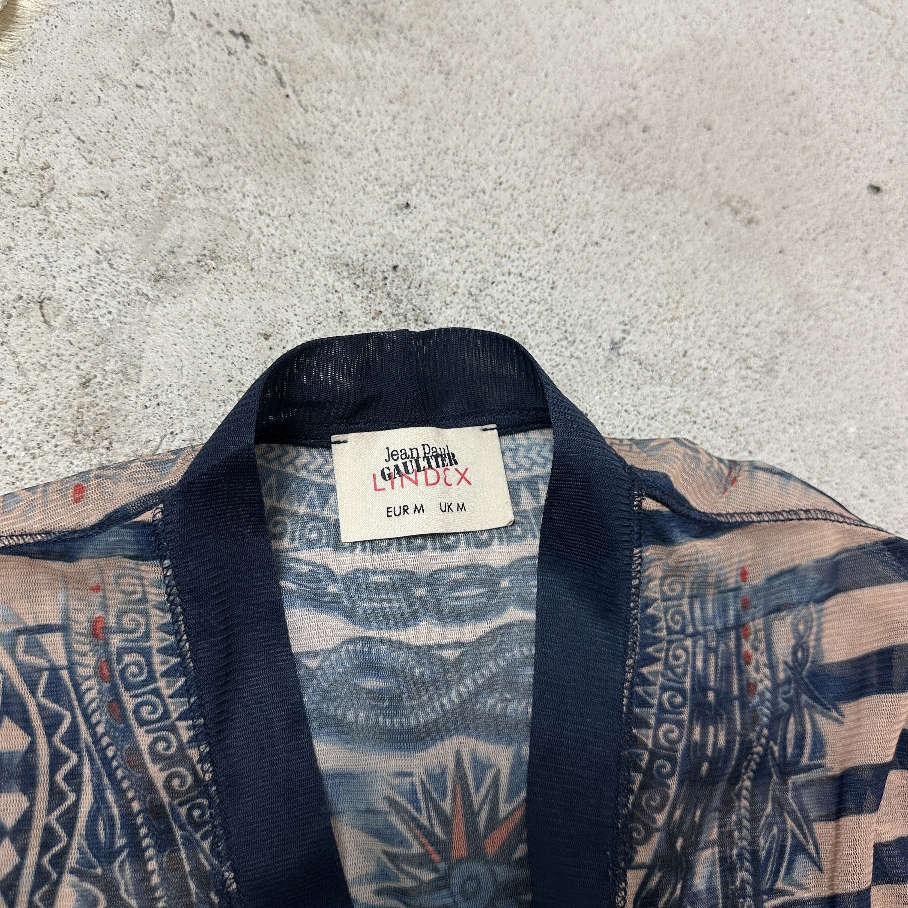 Jean Paul Gaultier Vintage Striped Tattoo Buttoned Jean Paul Gaultier Meshtop Size M / US 6-8 / IT 42-44 - 5 Thumbnail