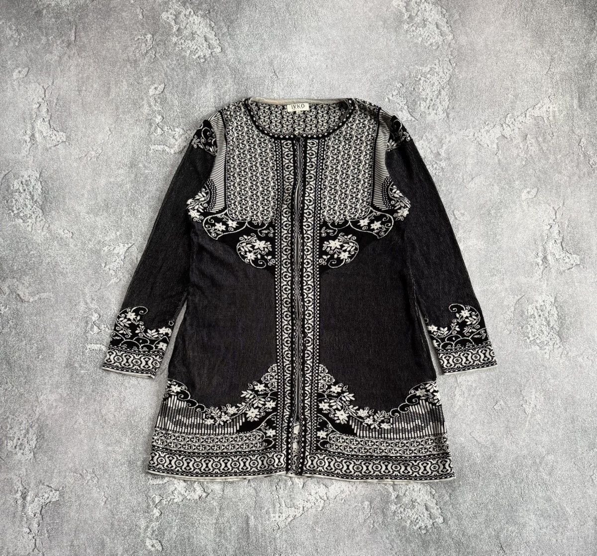 Dale Of Norway × Designer × Moods of Norway Ivko 42size all printed flowers 🌷 Cardigan long sweater zip Size XL / US 12-14 / IT 48-50 - 9 Thumbnail