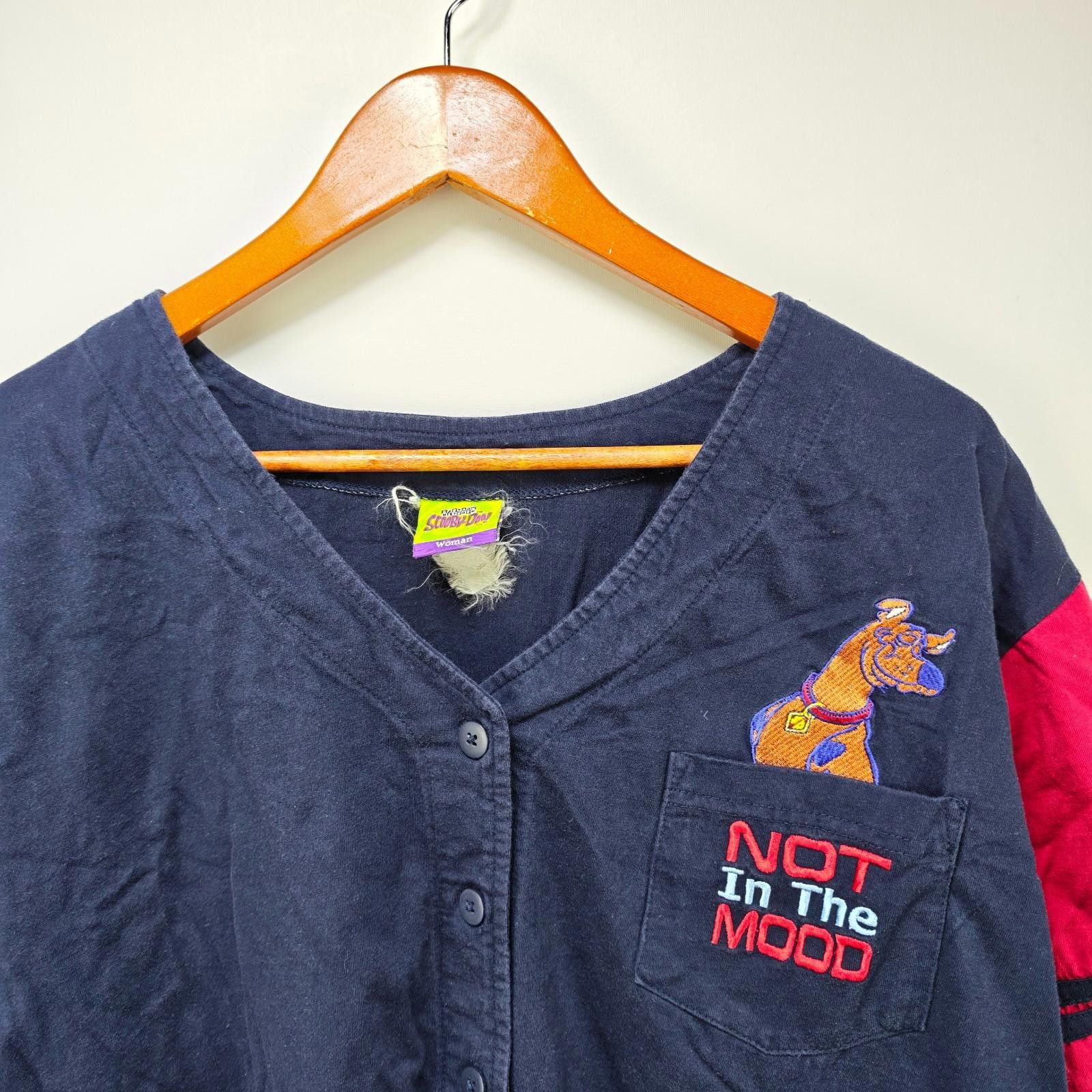 Vintage Vintage Scooby Doo Baseball Jersey Shirt Womens XL Size XL / US 12-14 / IT 48-50 - 2 Thumbnail