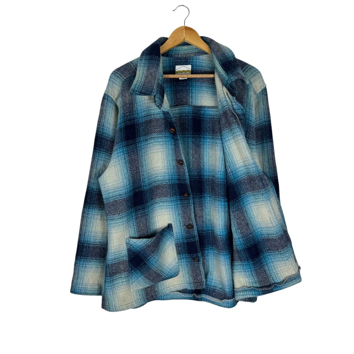 Flannel ☀️MOVENPICK SHADOW WOOL PLAIDS FLANNEL SHIRT Size US L / EU 52-54 / 3 - 7 Thumbnail