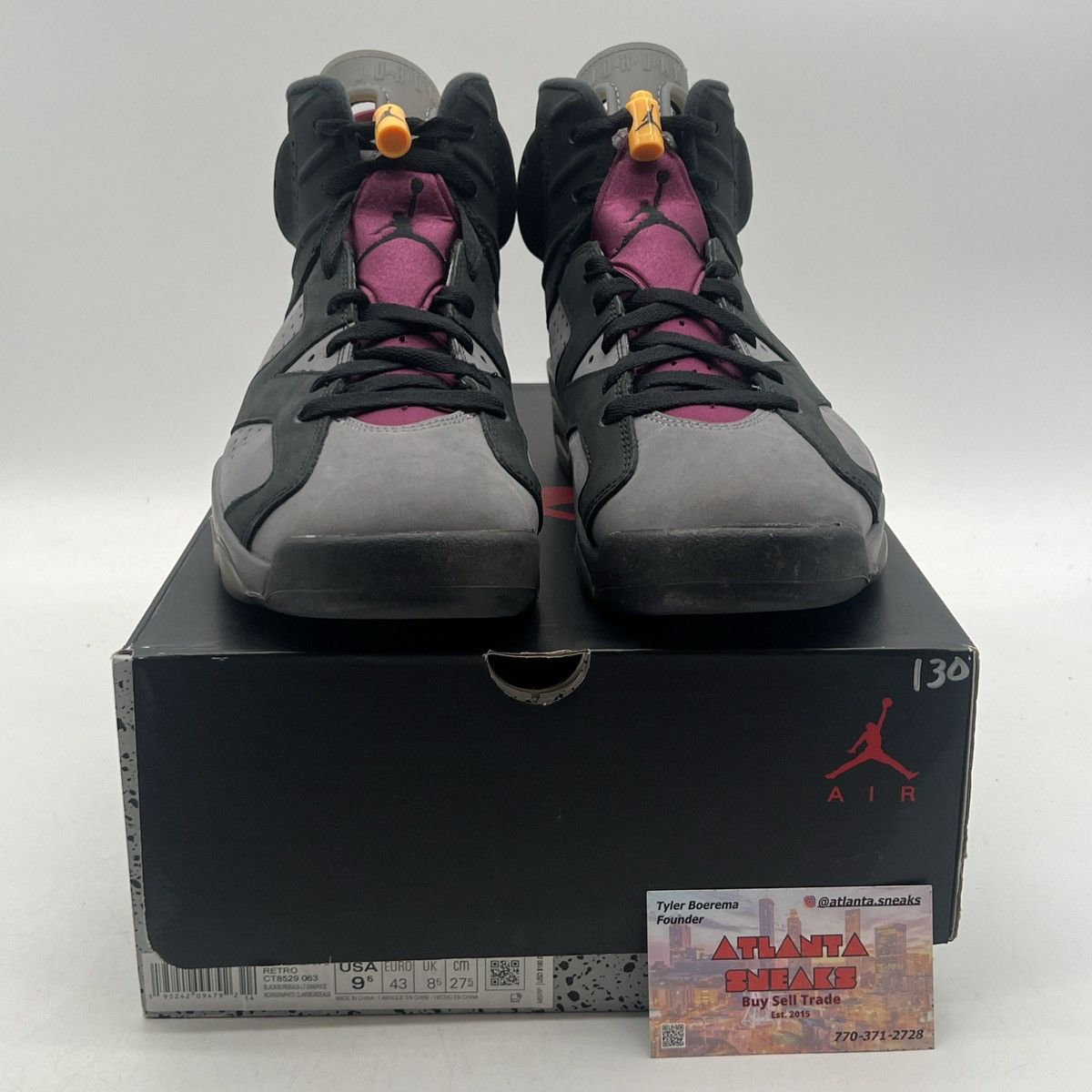 Jordan Brand Air Jordan 6 Bordeaux Size US 9.5 / EU 42-43 - 2 Thumbnail