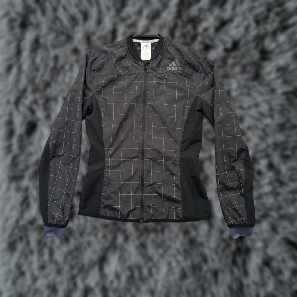 Adidas Adidas Running Jacket Womens XS Windbreaker Zip Chest Pocket Lightweight Check Pattern 2013 Streetwear Gorpcore Nike? Size XS / US 0-2 / IT 36-38 - 1 Thumbnail