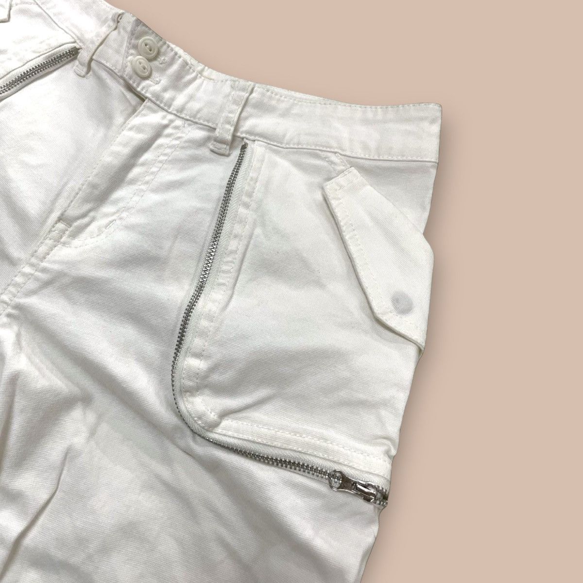 If Six Was Nine Atsuro Tayama White Cinched Pants Size US 38 / EU 54 - 4 Thumbnail