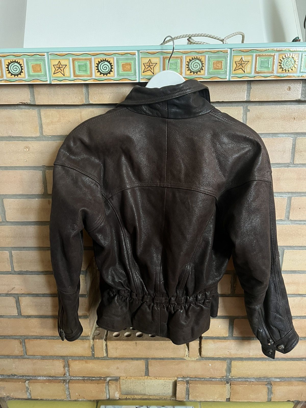 Genuine Leather × Japanese Brand Women leather jacket brown Size S / US 4 / IT 40 - 7 Thumbnail