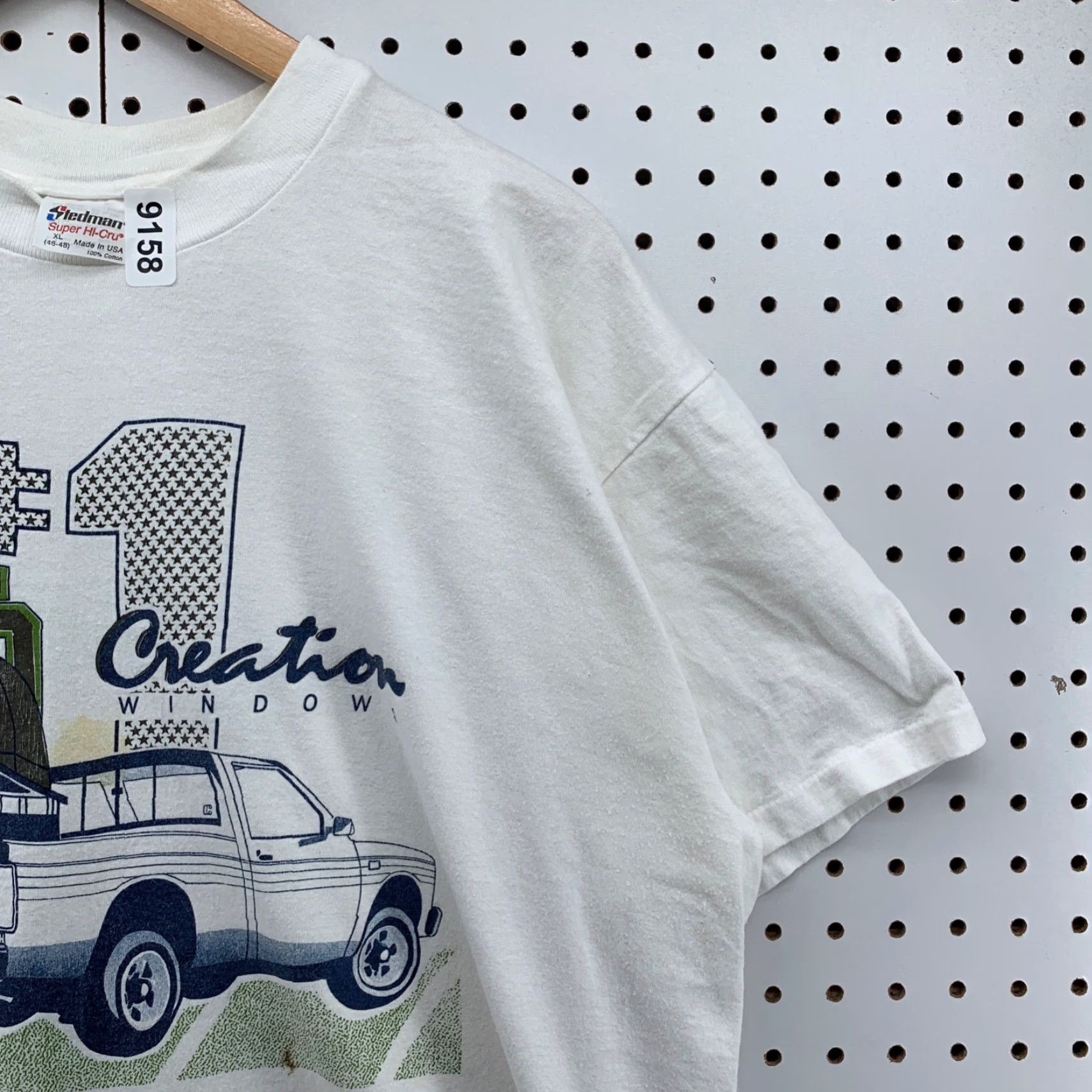 Vintage Vintage Notre Dame White T-Shirt - Stedman, 80s, Large, Mens, Short Sleeve, Crew Neck, Single Stitch, Logo, University Spirit Size US L / EU 52-54 / 3 - 3 Thumbnail