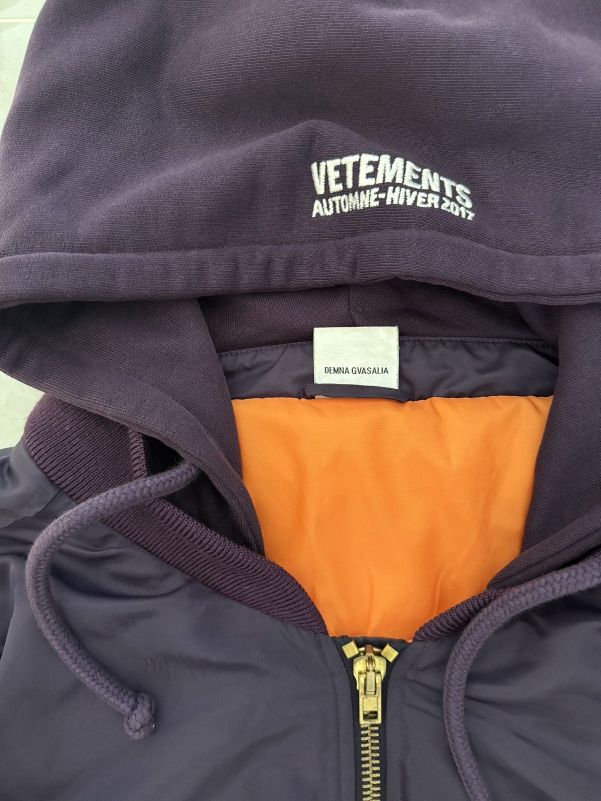 Vetements *RARE* Vetements AW16 Total Fucking Darkness (TFD) Bomber Size US L / EU 52-54 / 3 - 7 Thumbnail
