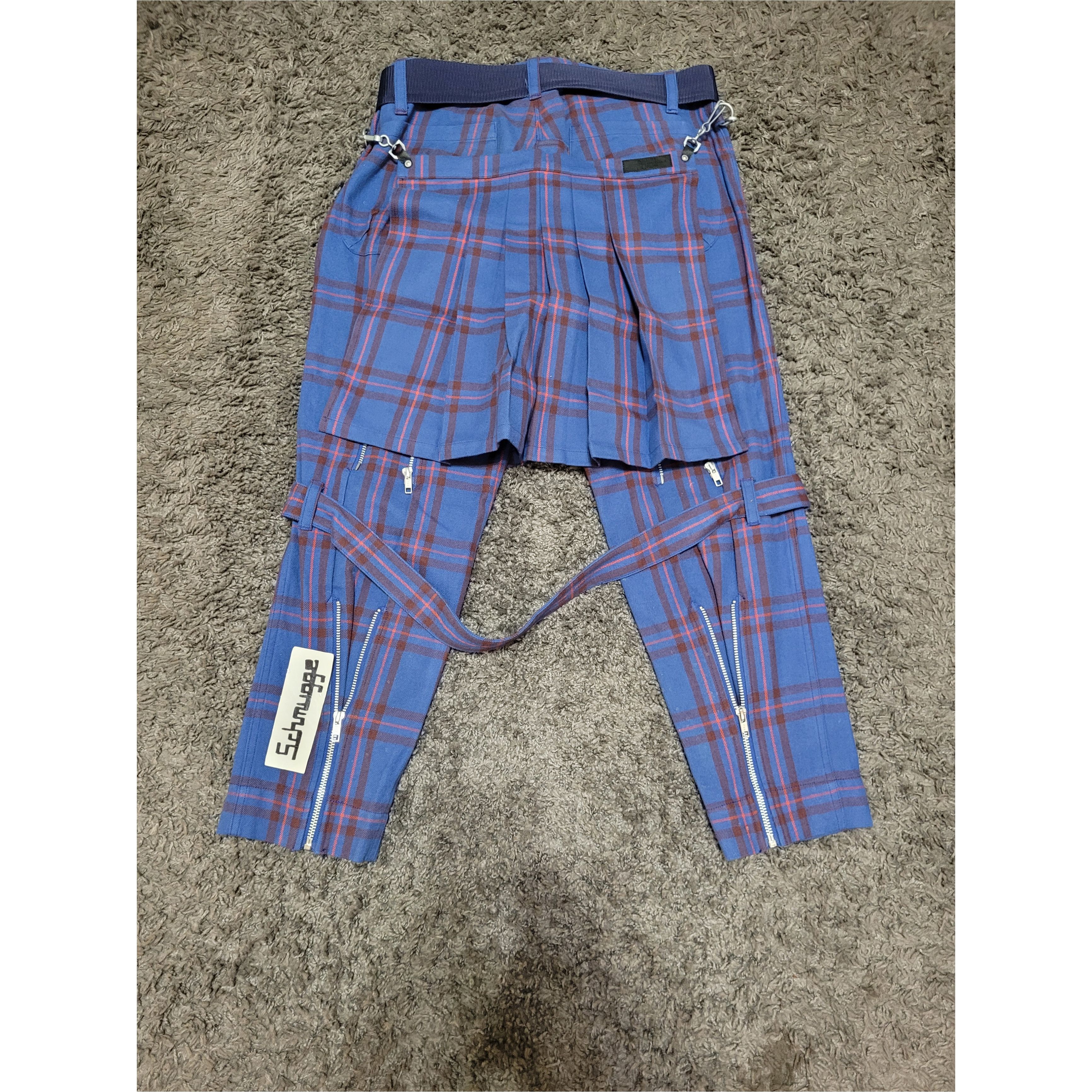 PEEL&LIFT PEEL&LIFT ELLIOT TARTAN PLAID BONDAGE PANTS MODERN KILT Size US 34 / EU 50 - 4 Thumbnail