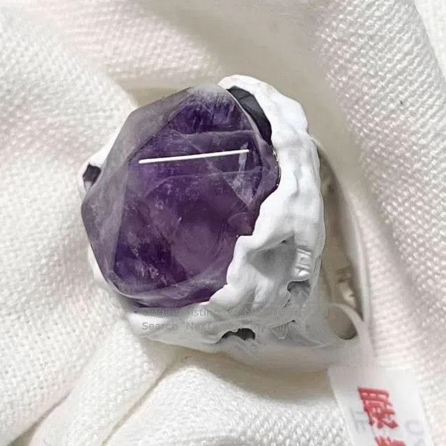 Dior Dior x Daniel Arsham Cracked Amethyst Ring. Size ONE SIZE - 6 Thumbnail