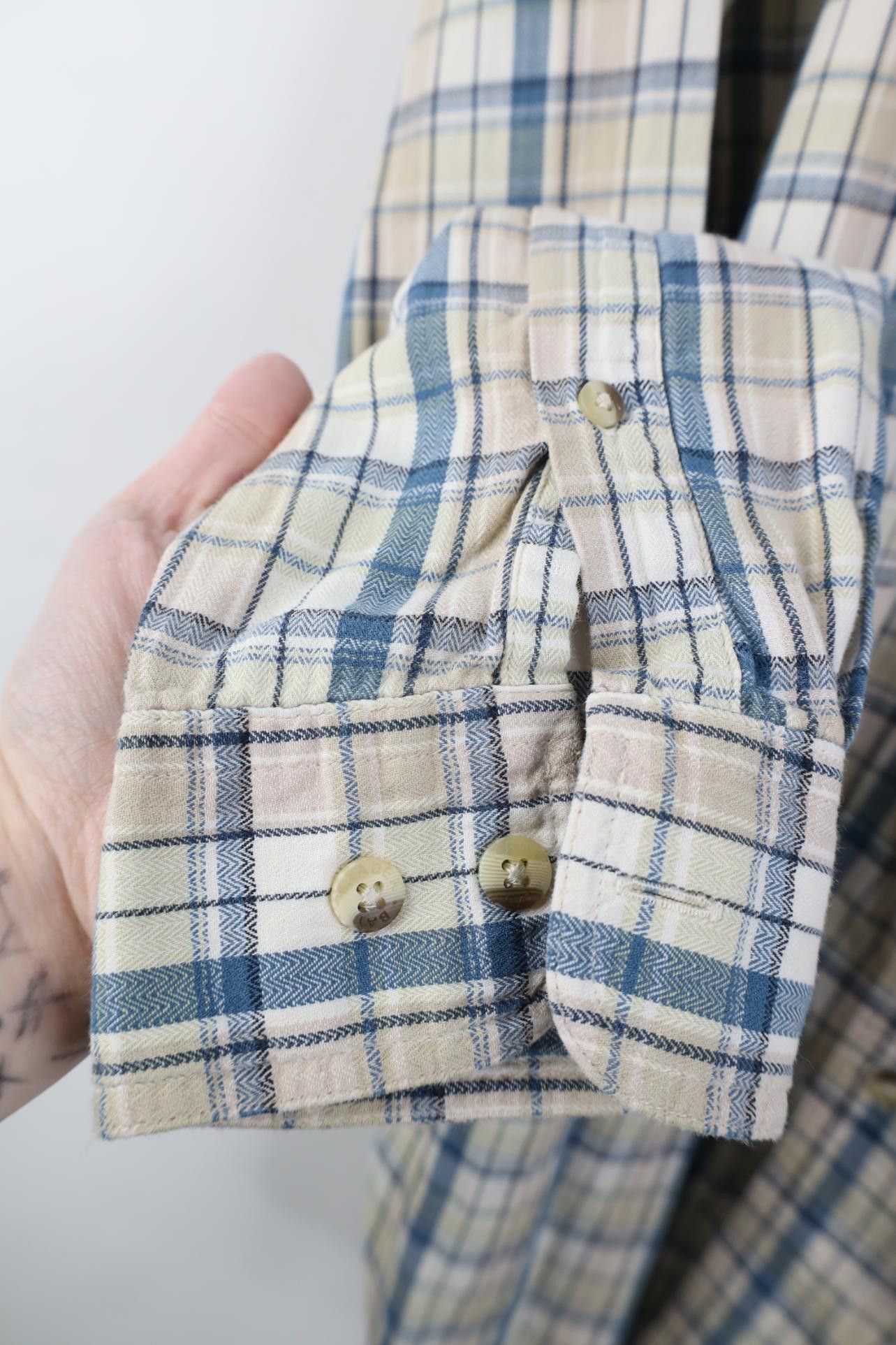 Vintage Vintage 90s Streetwear Collared Button Down Shirt Plaid Size US M / EU 48-50 / 2 - 7 Thumbnail
