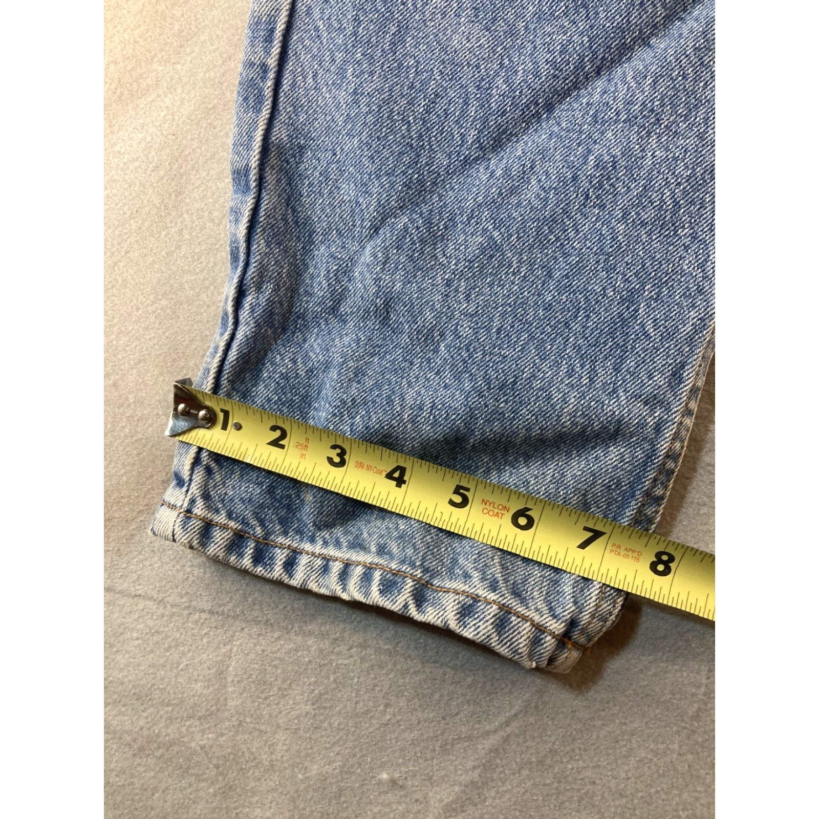 Vintage Bogari Jeans Mens 40 x 30 90s Designer Vintage Blue Denim 5-Pocket Straight Regular Cotton Logo Studded Top Quality Shirt Size US 40 / EU 56 - 7 Thumbnail