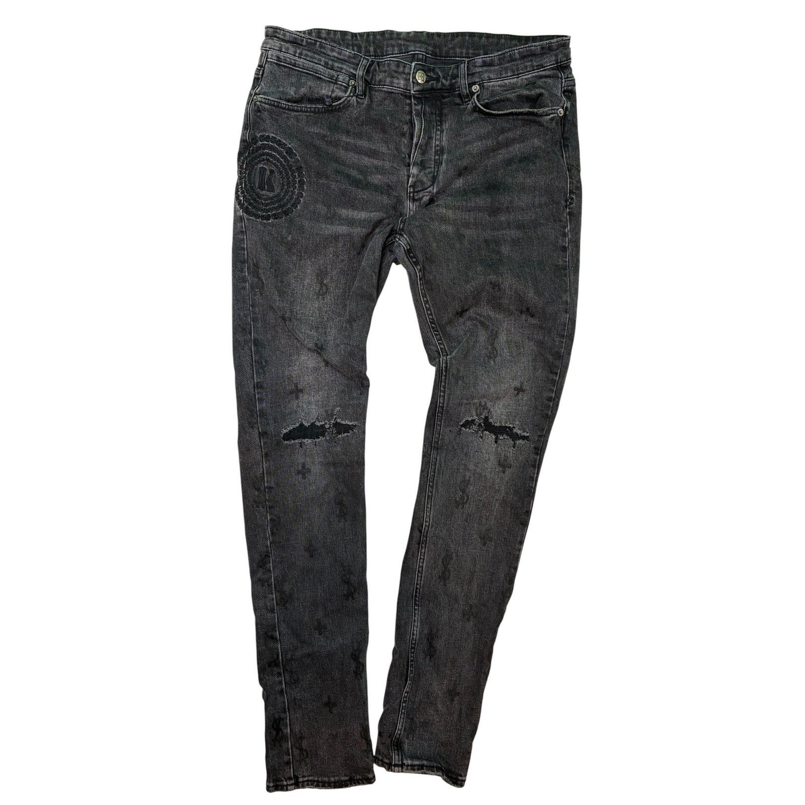 Ksubi Ksubi Grey Jeans Size US XL / EU 56 / 4 - 1 Thumbnail