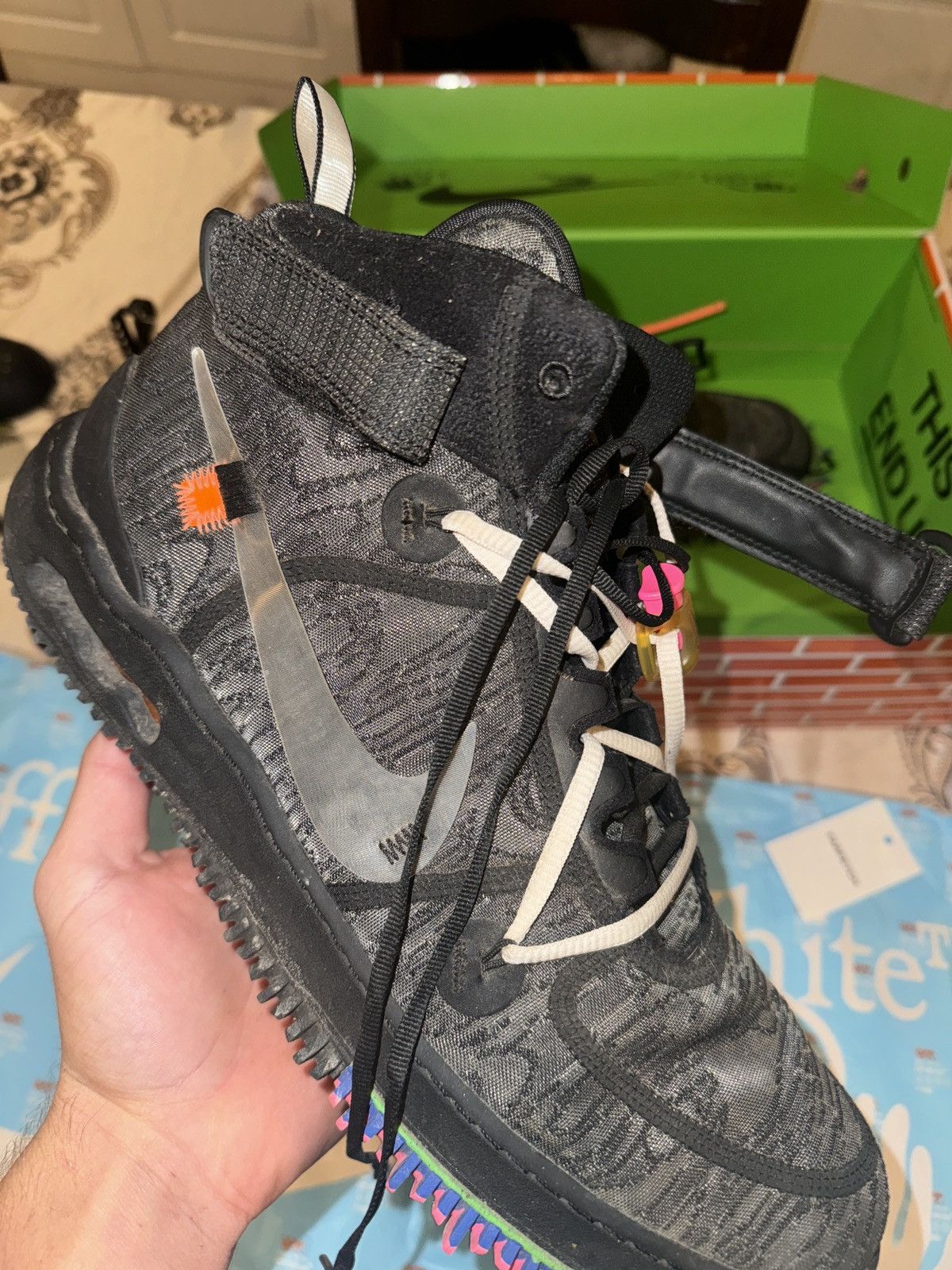 Off-White Nike air force 1 mid x off withe Size US 14 / EU 47 - 7 Thumbnail