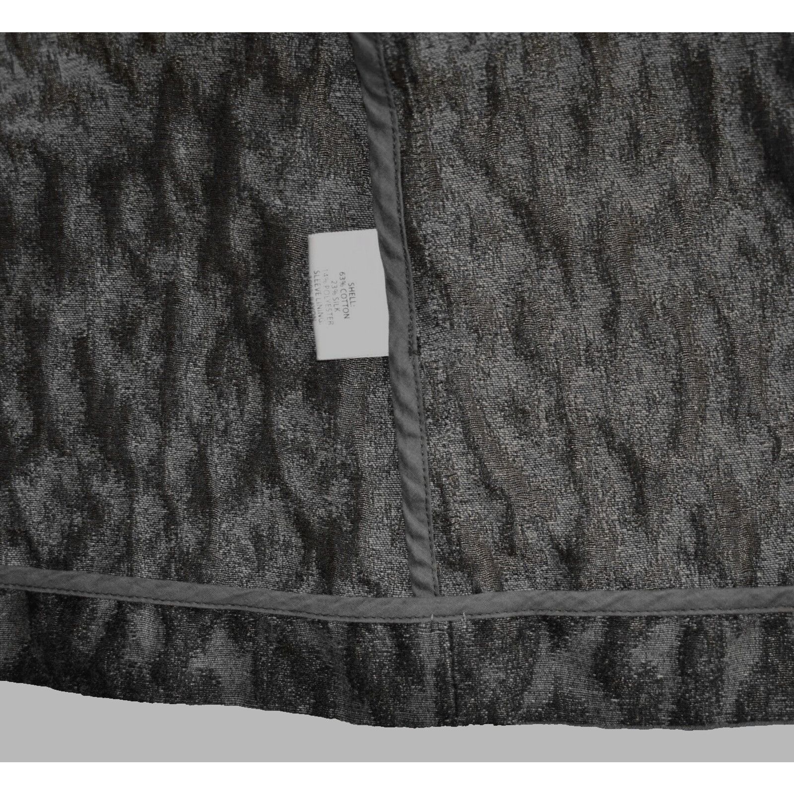 Eileen Fisher EILEEN FISHER Black & Grey Cotton/Silk Duster Jacket Size S Size S / US 4 / IT 40 - 5 Thumbnail