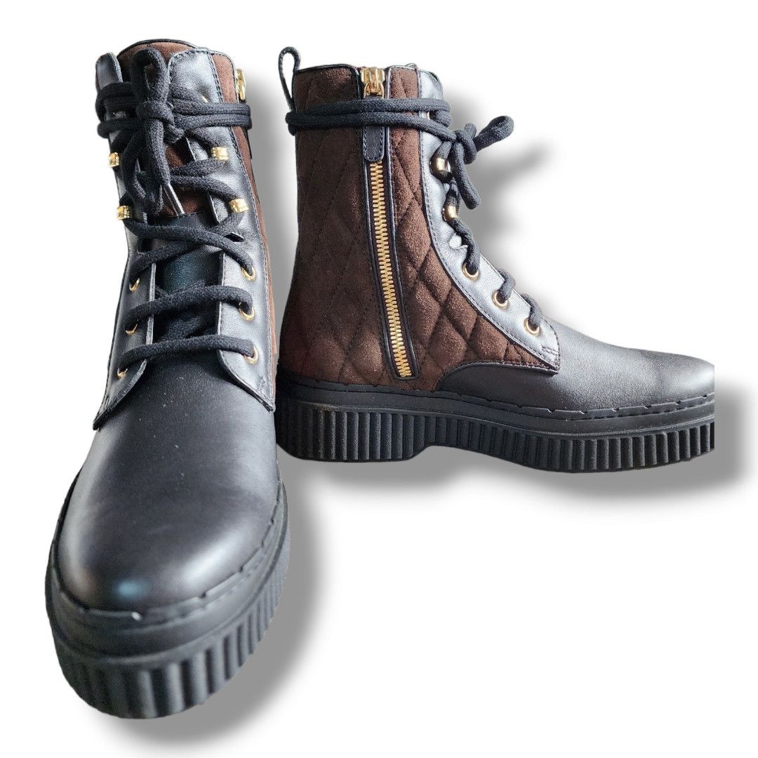 Tod's Tod's Diamond Quilted Lace-up Boot Size 34.5 (US 4.5) Size US 4.5 / IT 34.5 - 14 Thumbnail