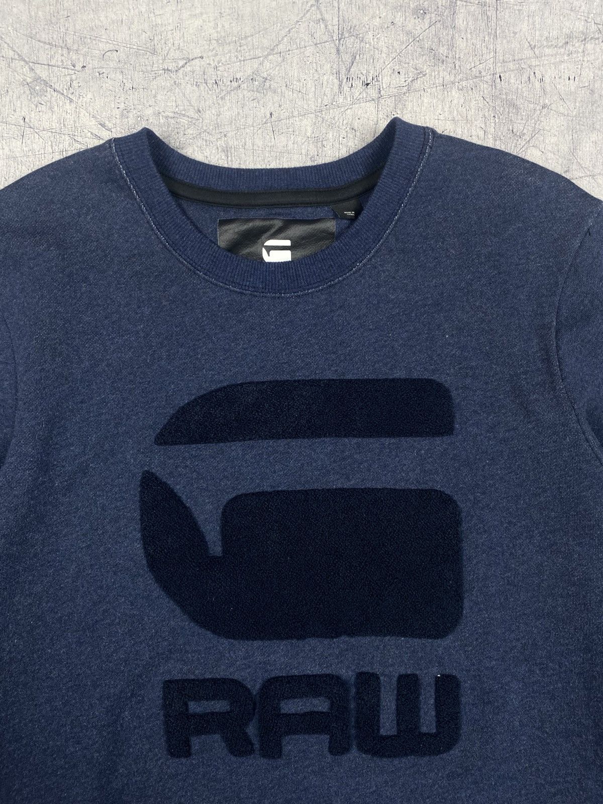 G-Star G-Star RAW Yster Big Logo Crewneck Sweatshirt Size US XL / EU 56 / 4 - 5 Thumbnail
