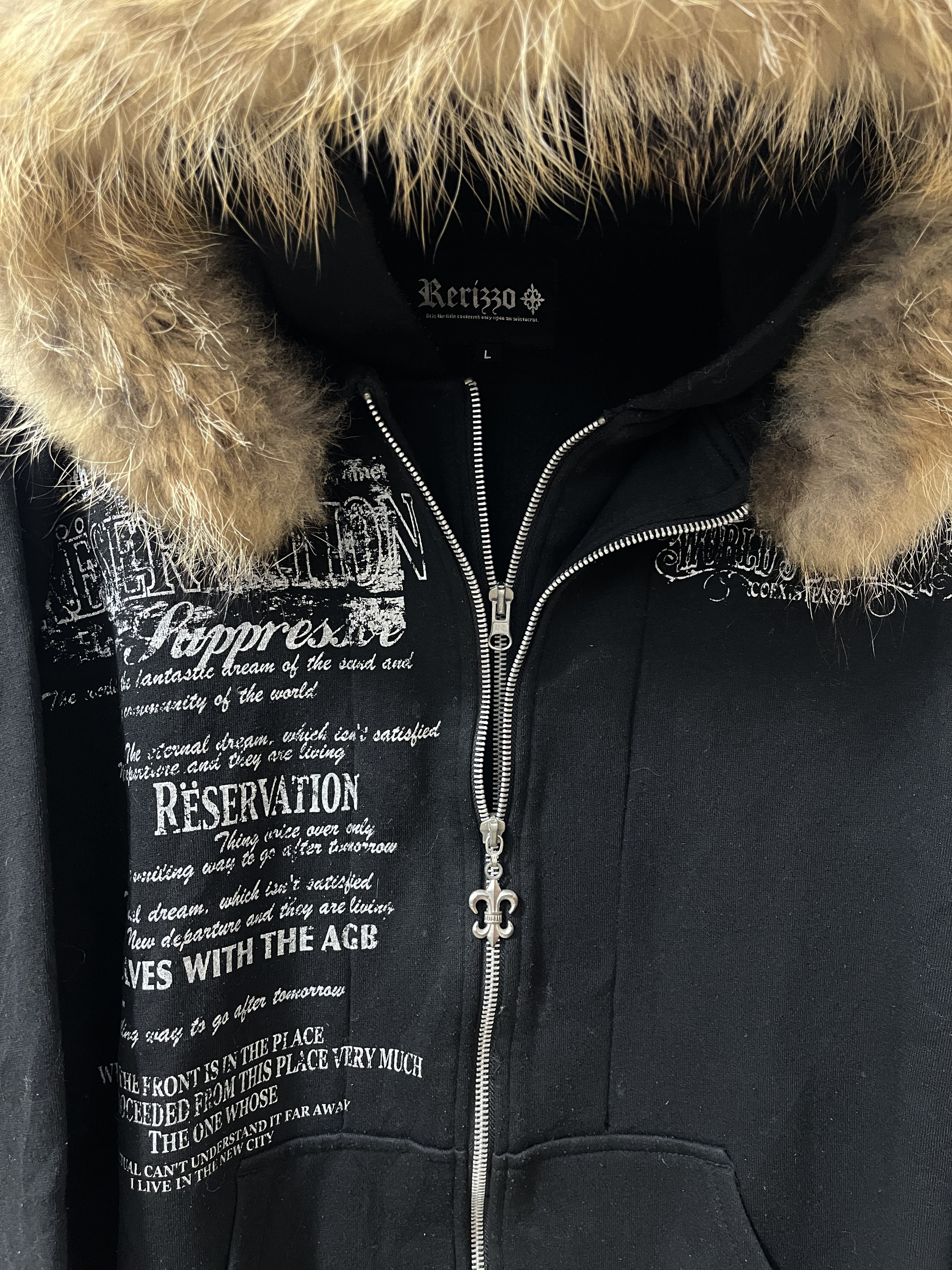Japanese Brand 2000s Rerizzo Japan Archive Punk Vkei Opium Style Hoodie Size US L / EU 52-54 / 3 - 4 Thumbnail