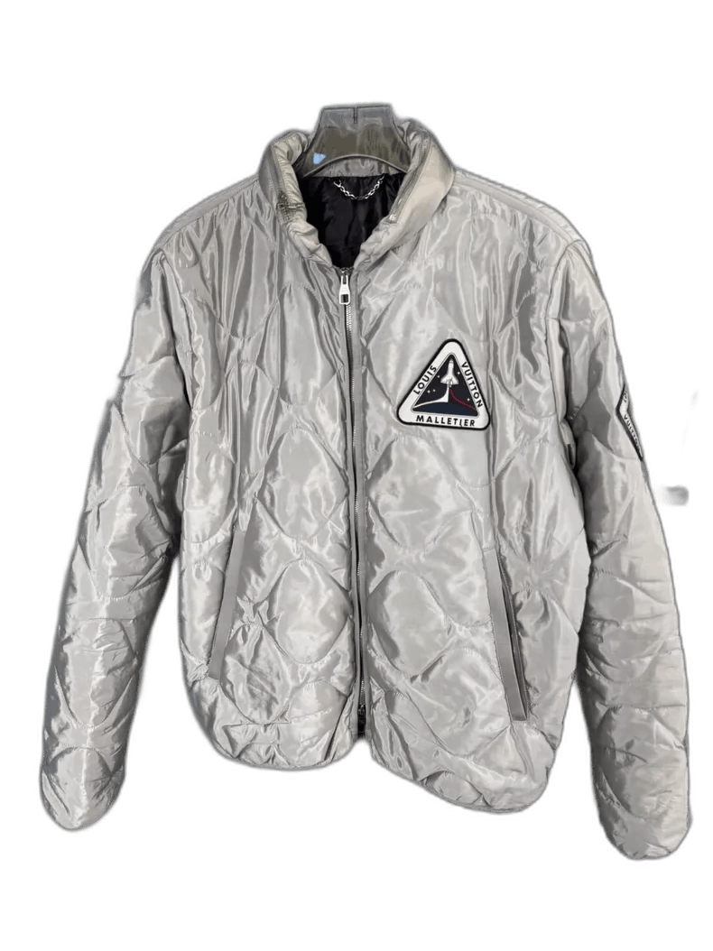 Louis Vuitton Louis Vuitton Silver Quilted Jacket Outerwear-yf Size US L / EU 52-54 / 3 - 1 Thumbnail