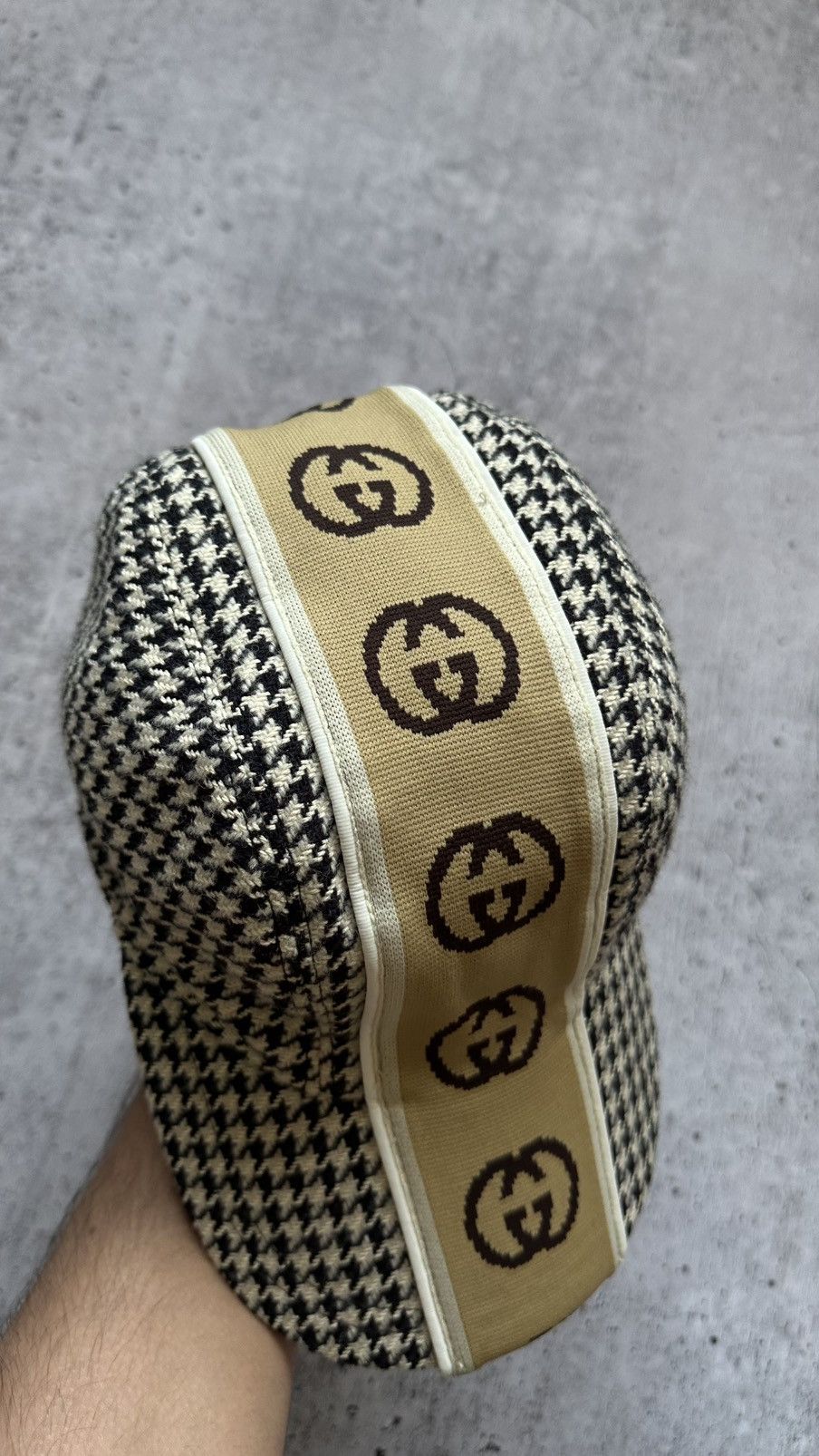 Gucci Gucci Multilogo Tweed Style Hat Size ONE SIZE - 7 Thumbnail