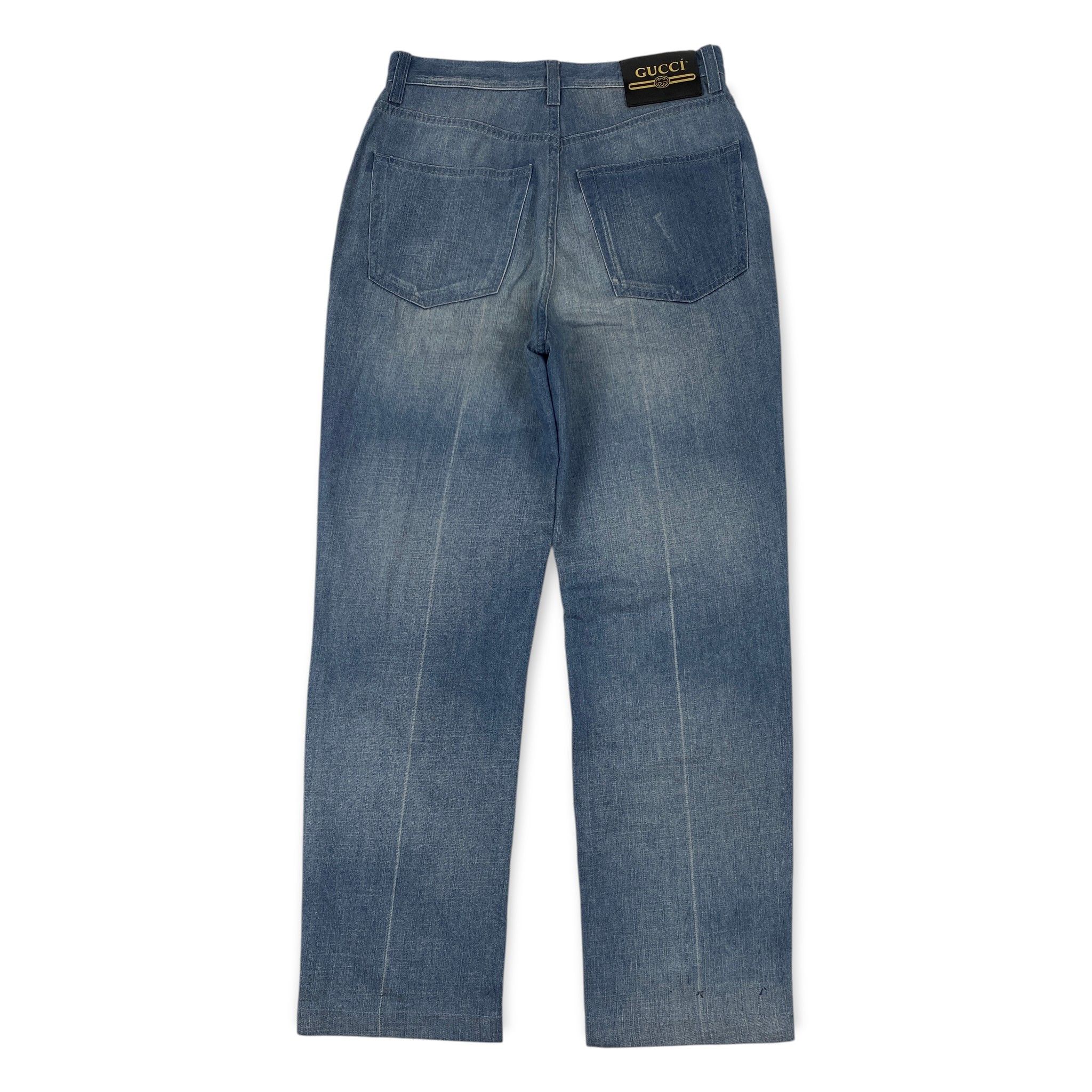 Gucci Washed Denim Jeans Size 26" / US 2 / IT 38 - 2 Thumbnail