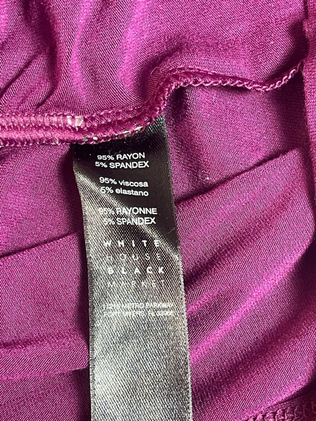 White House Black Market White House Black Market Purple Ruched Off Shoulder Top Y2K Size M / US 6-8 / IT 42-44 - 7 Thumbnail