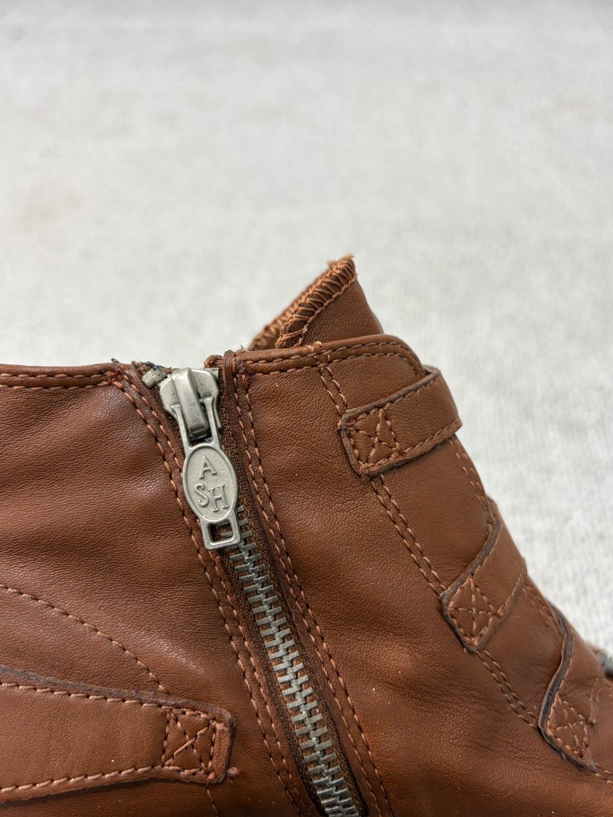 ASH Ash Wedge Genial Buckled Leather Size 38 Size US 8 / IT 38 - 6 Thumbnail