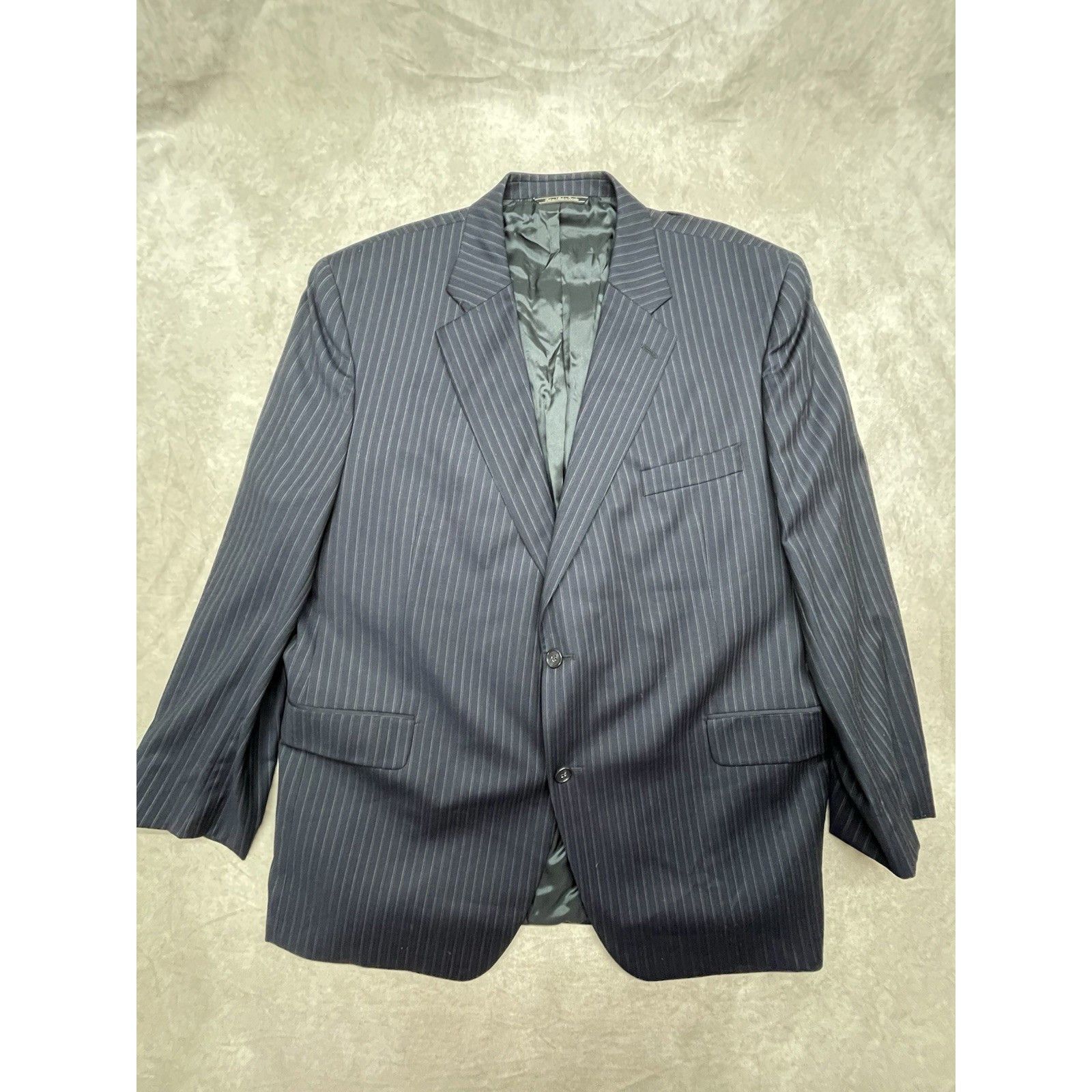 Jack Victor Loro Piana Jack Victor Super 120s Wool Pinstripe Blazer Jack Size 50R - 1 Thumbnail