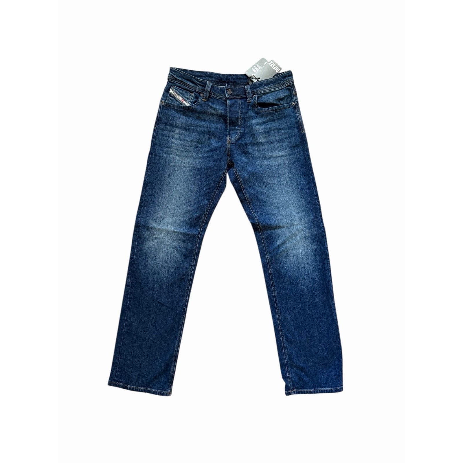 Diesel Diesel Mens Larkee Straight Jeans RB062 Blue $250 Size 32/32 Size US 32 / EU 48 - 1 Thumbnail