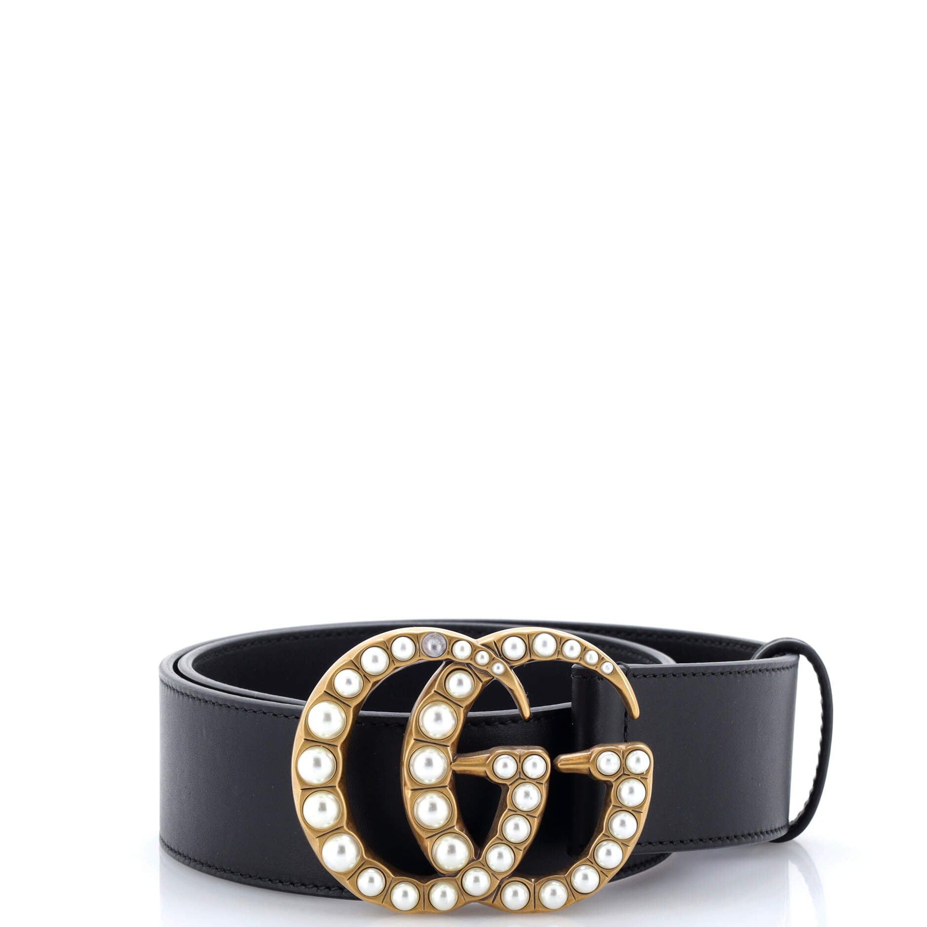 Gucci Pearly GG Marmont Belt Size ONE SIZE - 1 Thumbnail