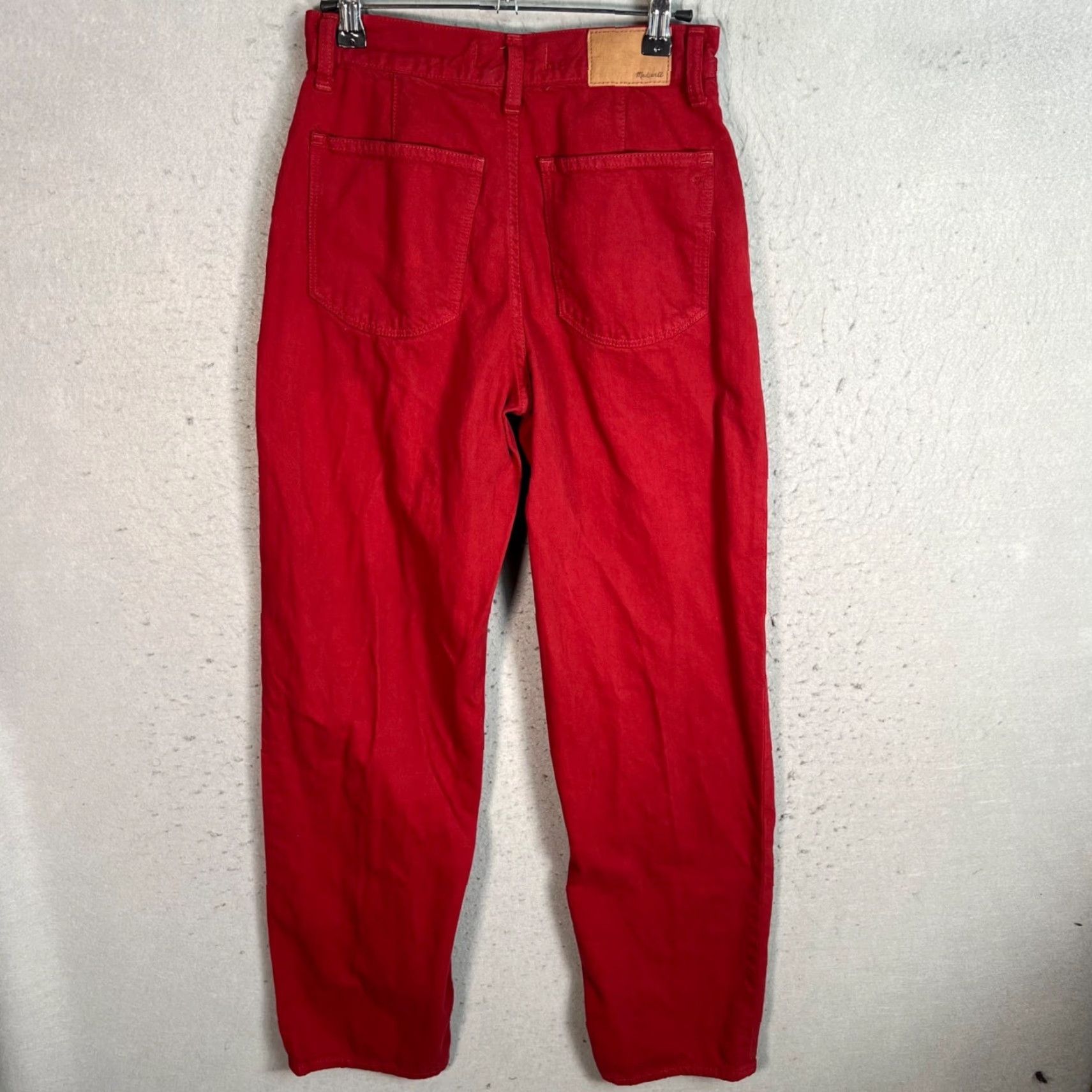 Madewell Madewell Jeans Baggy Straight 24 Adult Womens 24 Deep Red 100% Cotton Denim 5-Pocket Design Vintage: No Size 42" / US 20 - 2 Thumbnail