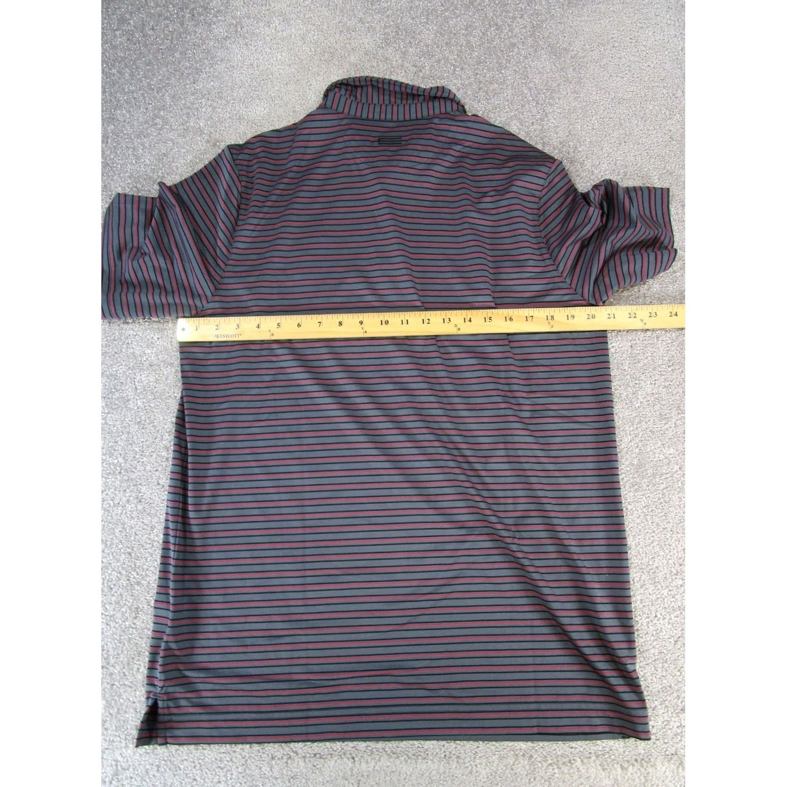 Vintage Carnoustie Tech Polo Shirt Mens Medium Black Red Gray Ryder Cup Shirt Polo Button-Down Short Sleeve Golf Mens M Size US M / EU 48-50 / 2 - 6 Thumbnail