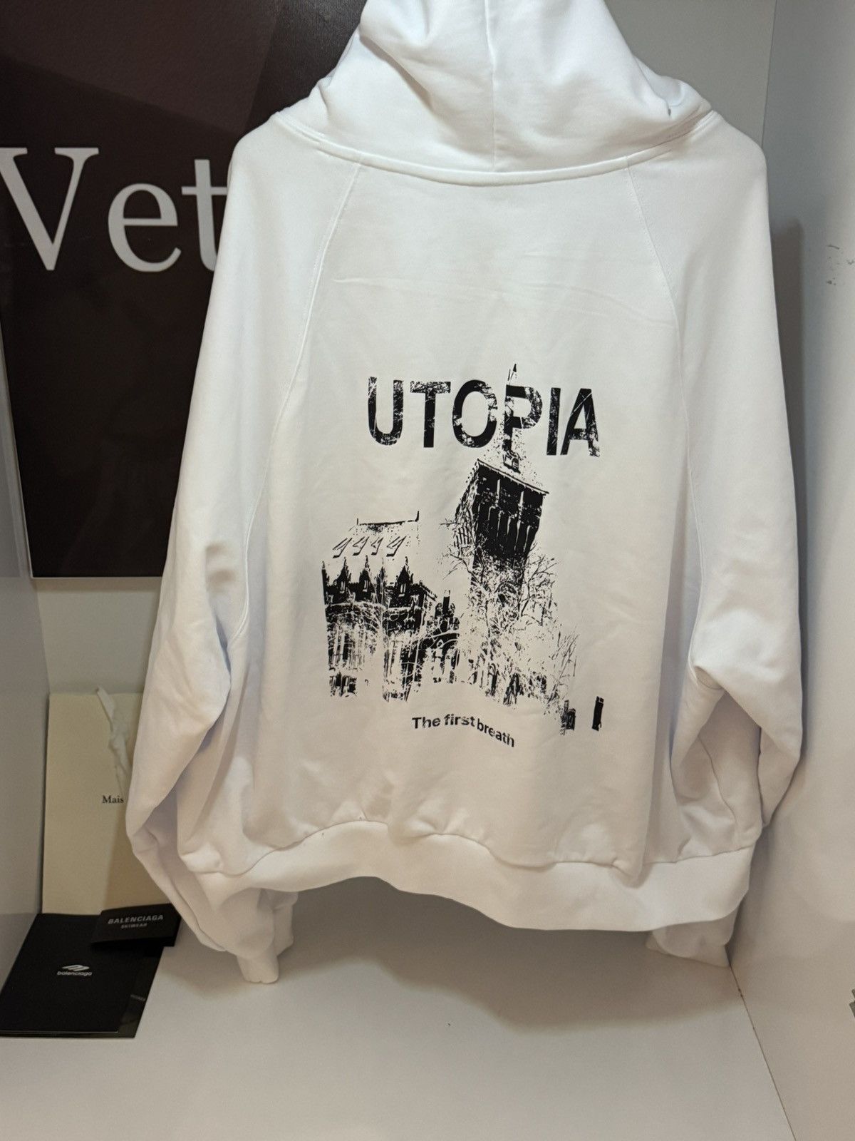 PROJECT G/R ✅Utopia Project 25 Oversized ChinaLogo hoodie whits zip Size US L / EU 52-54 / 3 - 4 Thumbnail