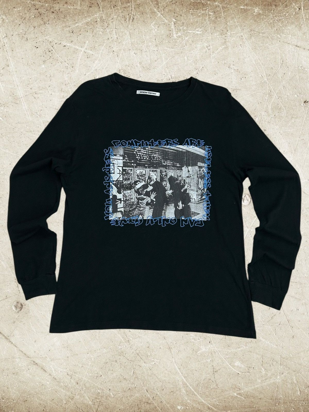 Designer × Japanese Brand Apache Vintage Japan Grunge Cyberpunk T-Shirt W/ Quotes Size US M / EU 48-50 / 2 - 1 Thumbnail