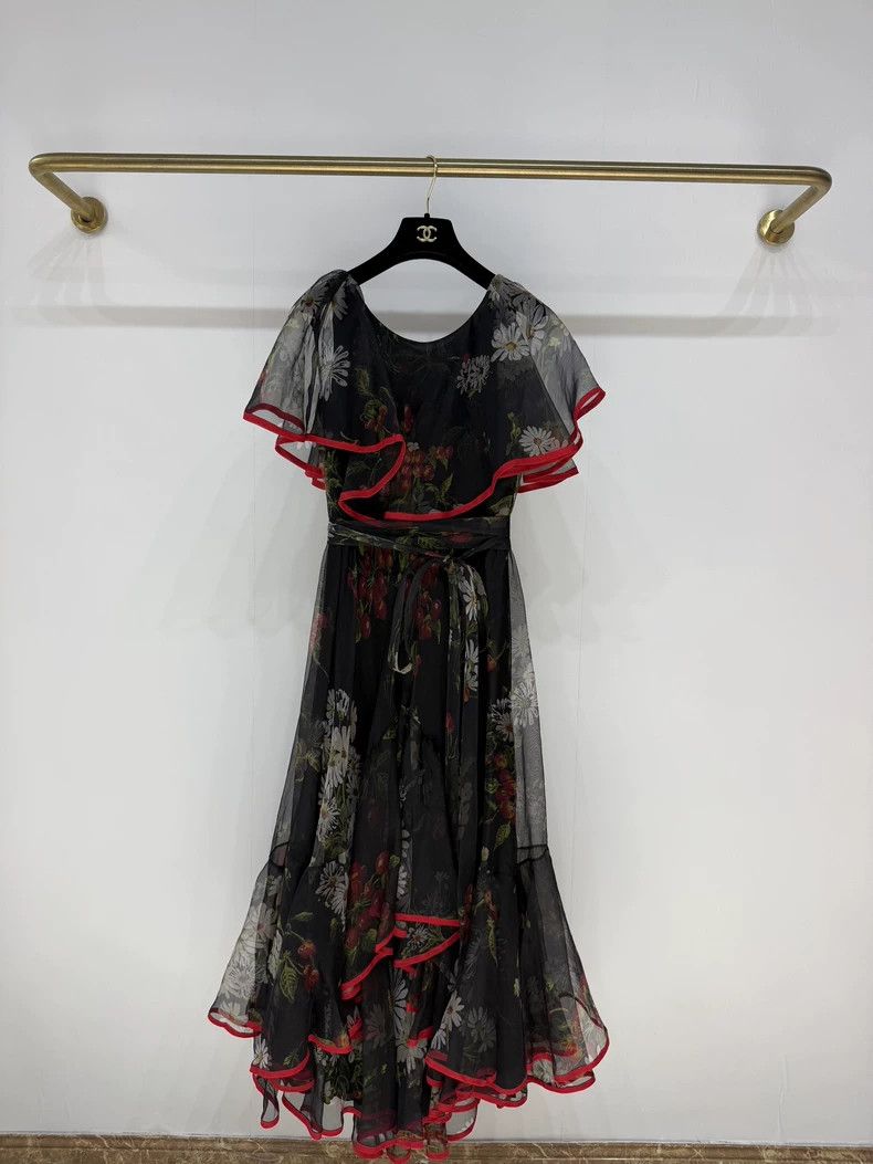 Valentino Valentino Oil painting-like texture dress dress Size XS / US 0-2 / IT 36-38 - 2 Thumbnail