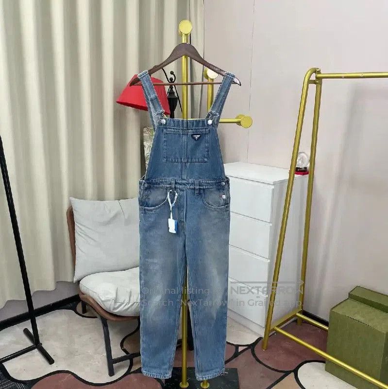 Prada Prada M Blue Cotton Denim Overalls. Size 27" / US 4 / IT 40 - 1 Thumbnail
