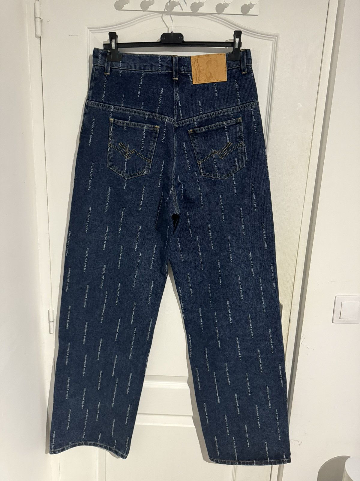 Martine Rose Logo Straight Leg Denim Jeans Size US 32 / EU 48 - 2 Thumbnail