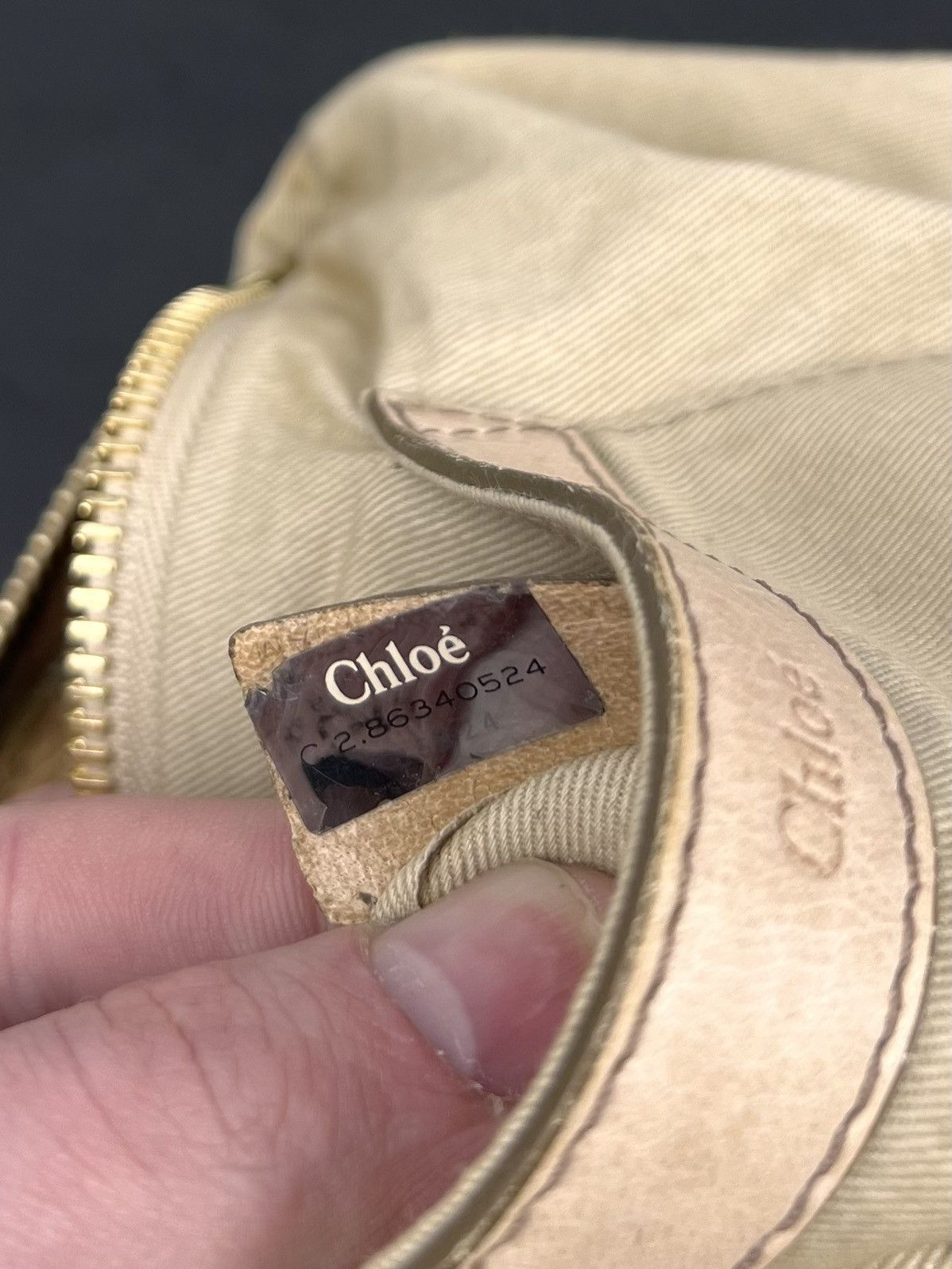Chloe Authentic Chloé Ethel Small Satchel Bag Tan Lambskin Leather Size ONE SIZE - 15 Thumbnail