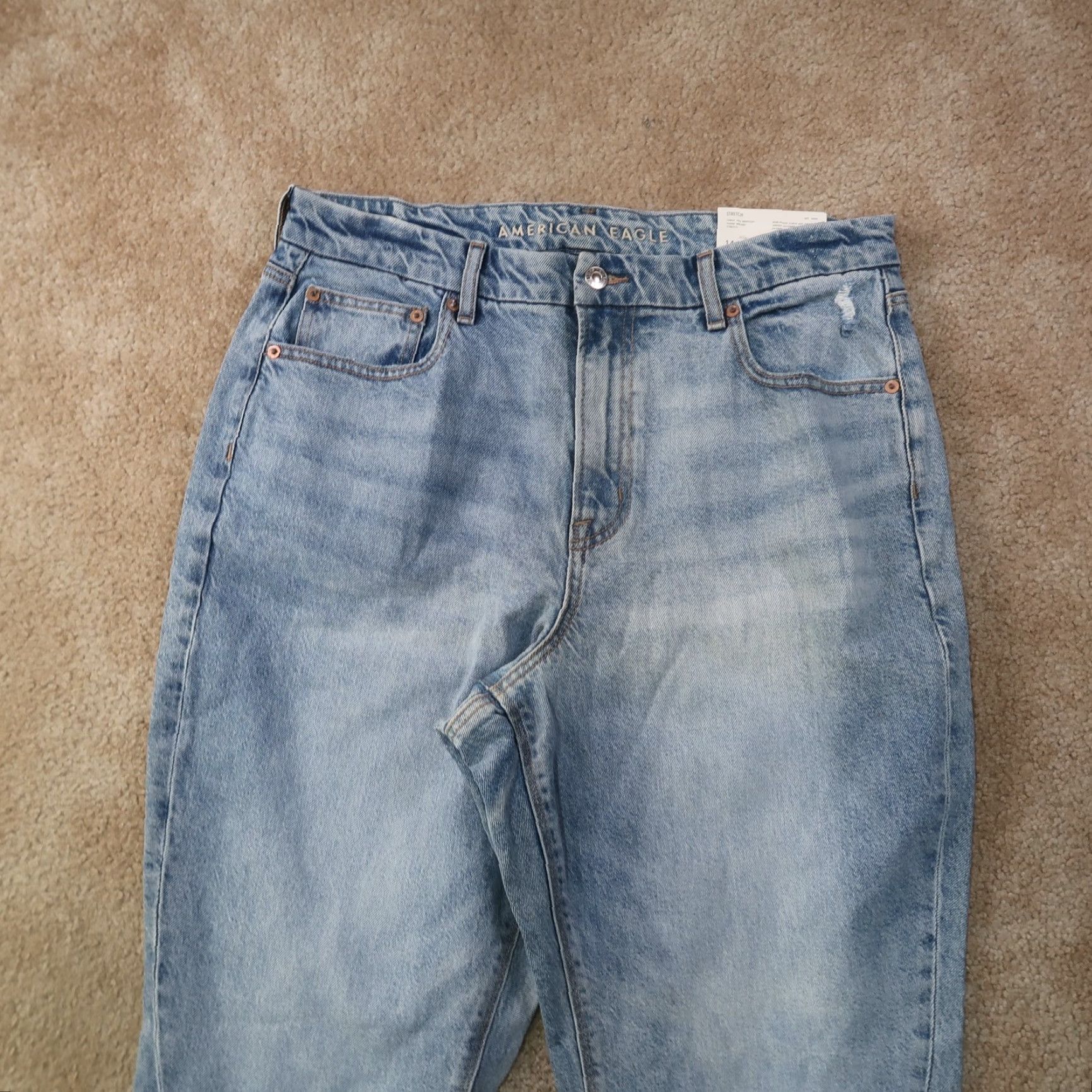 American Eagle Outfitters American Eagle Outfitters Jeans Women's 14 Blue Denim Bootcut High Rise Stretch 90s Curvy 5-Pocket Denim Size 36" / US 14 / IT 50 - 3 Thumbnail