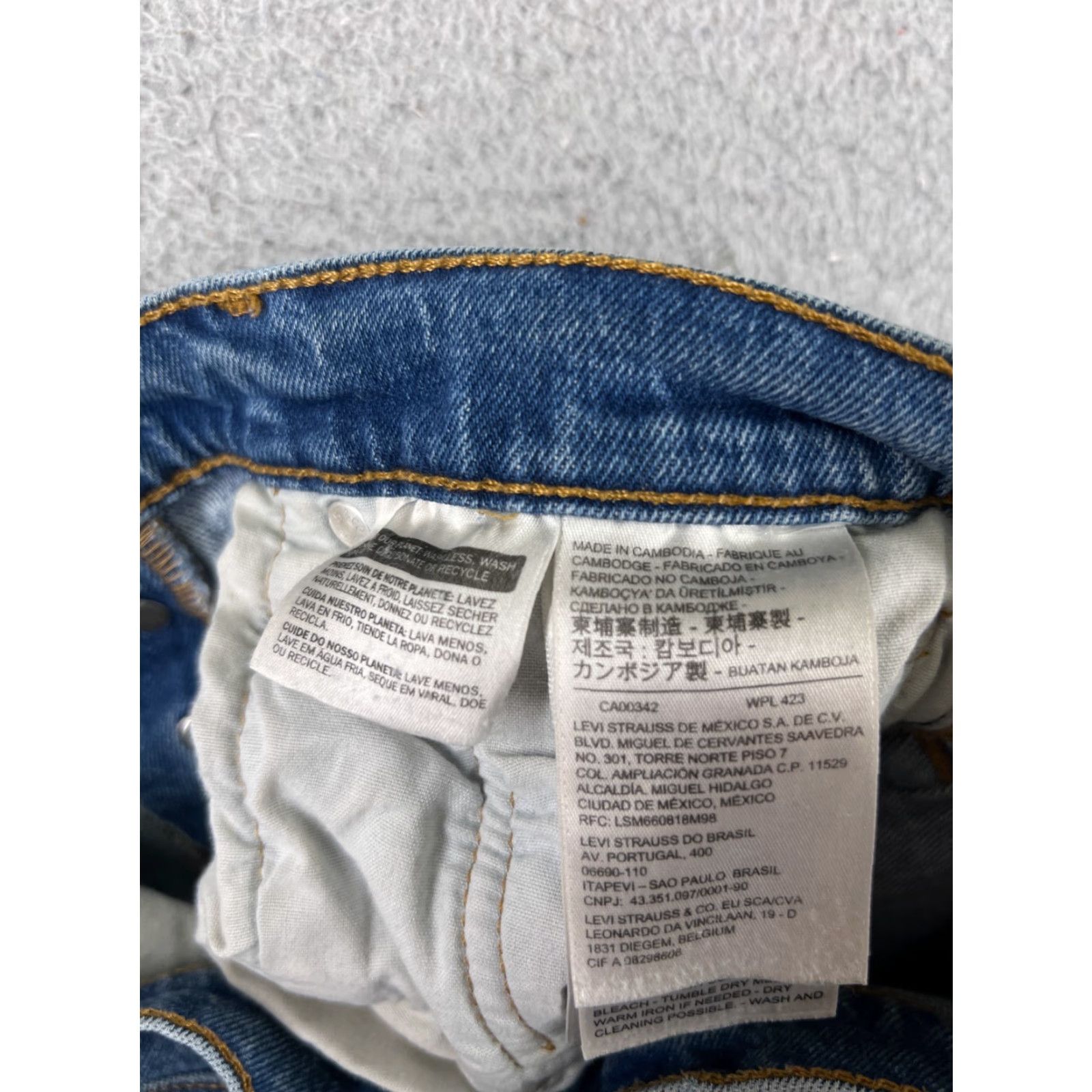 Levi's Levi's 501 Skinny Jeans Women's 27 Blue Denim Distressed Regular Fit 25x28 Retro Size 27" / US 4 / IT 40 - 7 Thumbnail