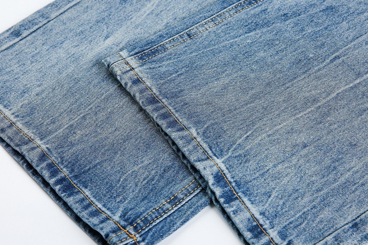 Vintage Men's loose straight leg casual washed jeans Size US 32 / EU 48 - 5 Thumbnail