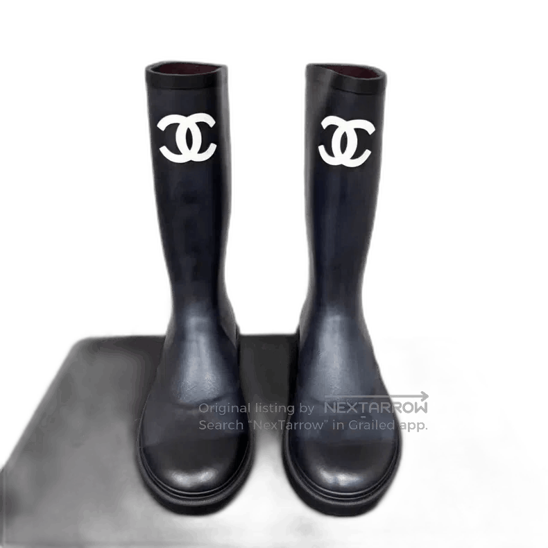 Chanel Chanel Rain Boots with Protective Coating. Size US 7.5 / EU 40-41 - 1 Thumbnail