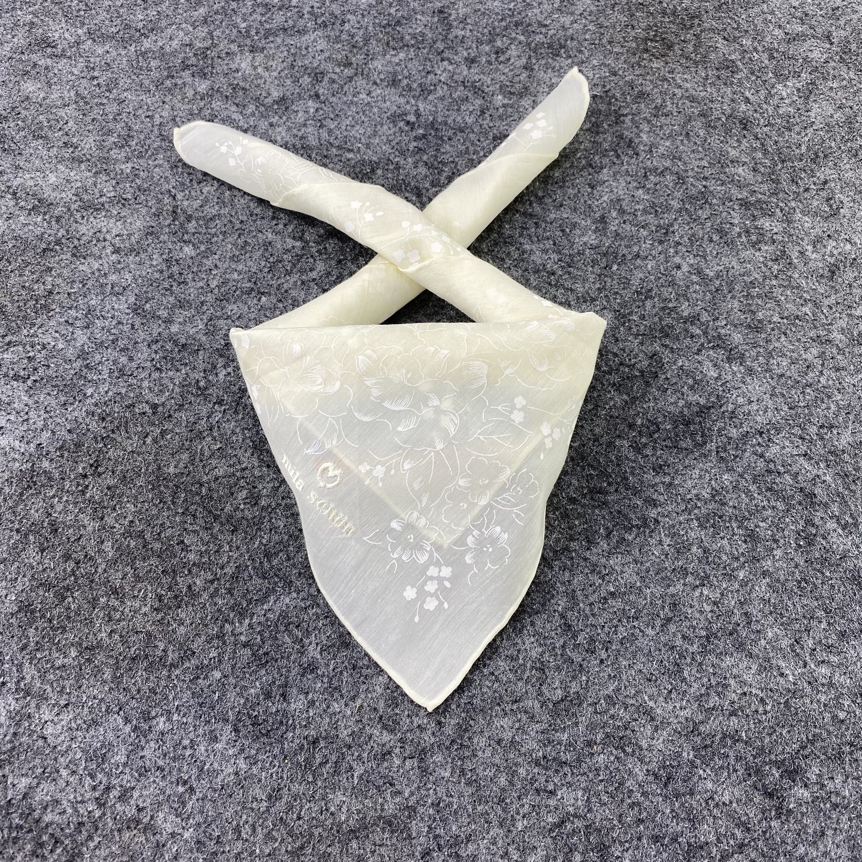 Mila Schon Mila Schon Handkerchief / Bandana / Neckerchief-B1357 Size ONE SIZE - 2 Thumbnail