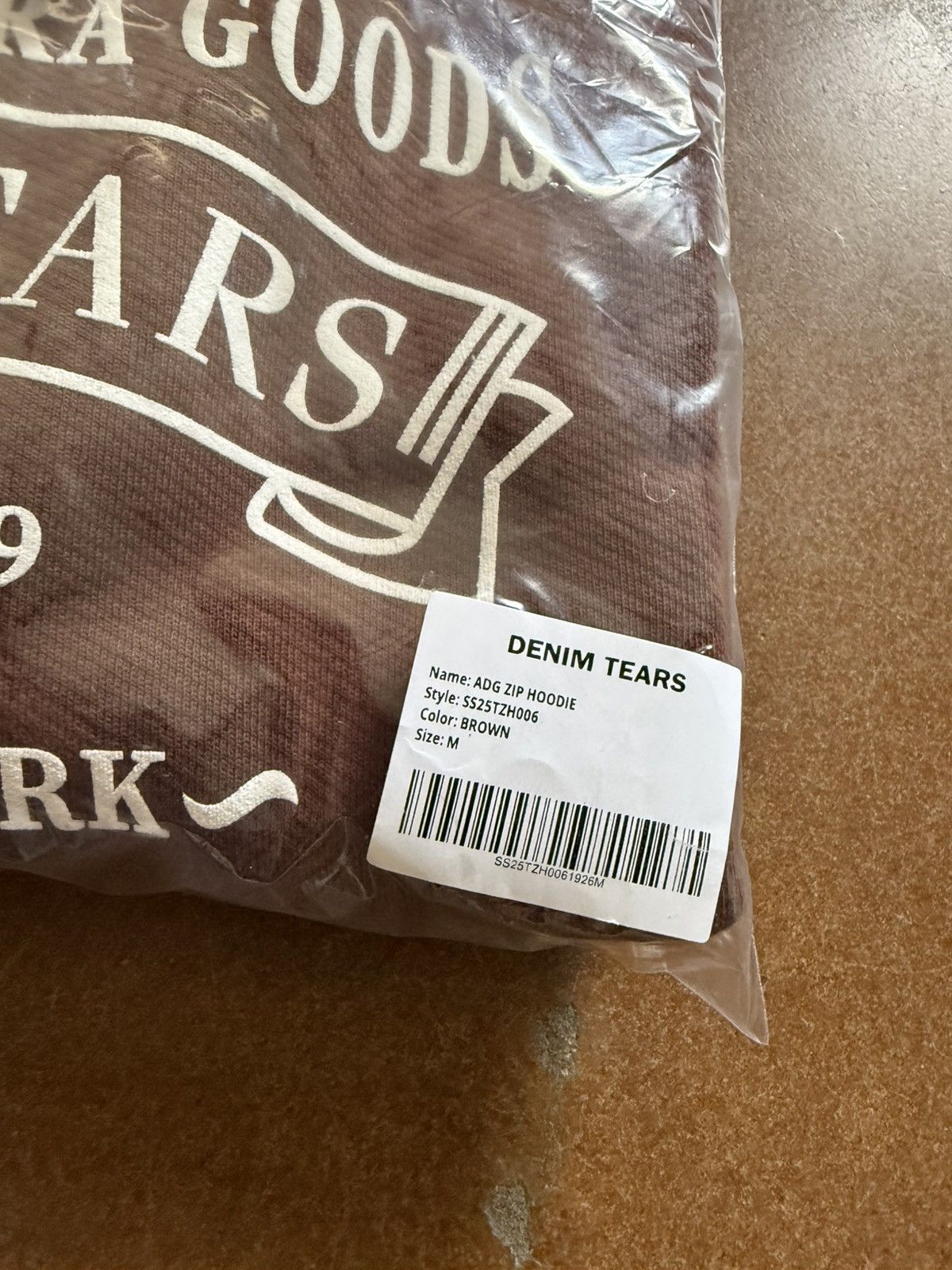 DENIM TEARS Denim Tears ADG Zip-Up Hoodie Brown Medium Size US M / EU 48-50 / 2 - 13 Thumbnail