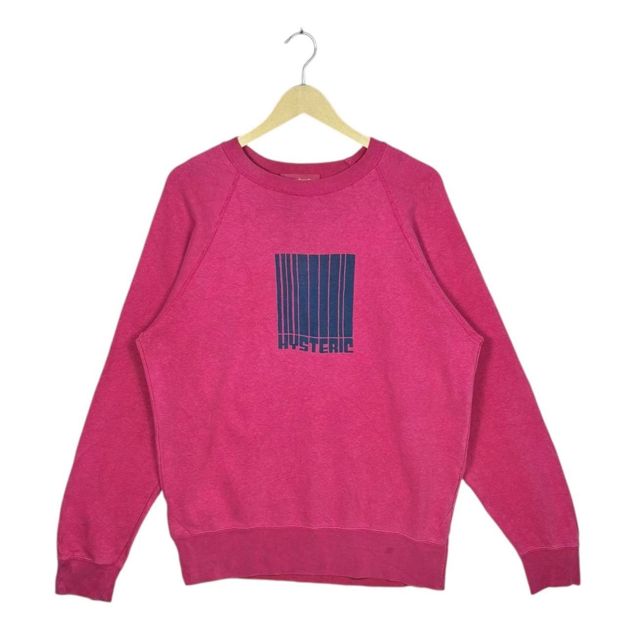 Hysteric Glamour Vtg Hysteric Glamour Barcode Pink Sweatshirt Japan Archival Size US L / EU 52-54 / 3 - 1 Thumbnail