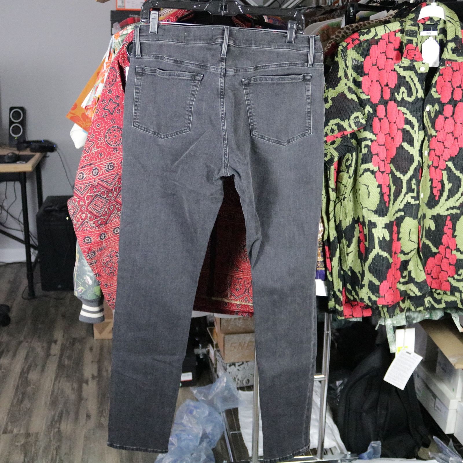 Frame Frame Denim L'Homme Skinny Tierra Black Gray Jeans 34 Size US 34 / EU 50 - 4 Thumbnail