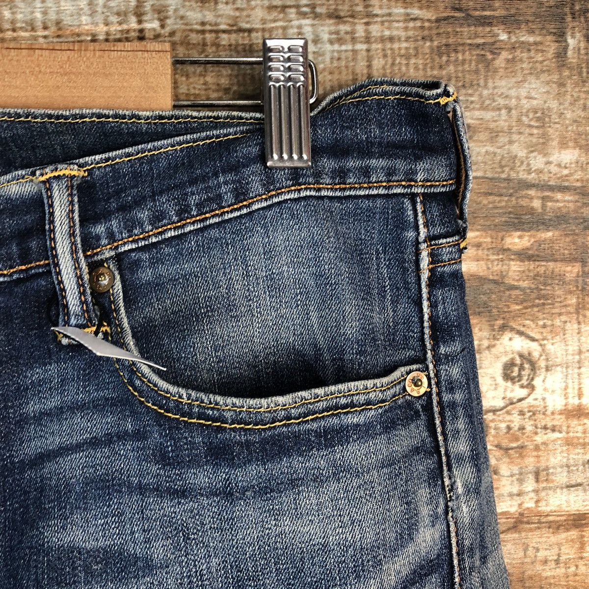 Levi's 513 Levis vintage faded Blue jeans Denim Pants #A2394 Size US 31 - 8 Thumbnail