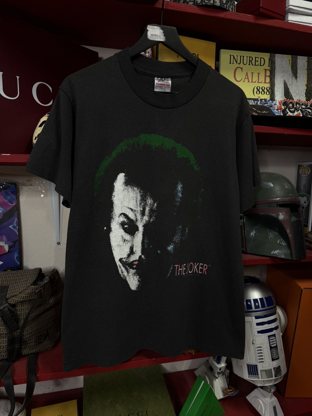 Vintage Vintage 1980’s Joker Jack Nicholson T-Shirt Vtg Batman Med Size US M / EU 48-50 / 2 - 5 Thumbnail