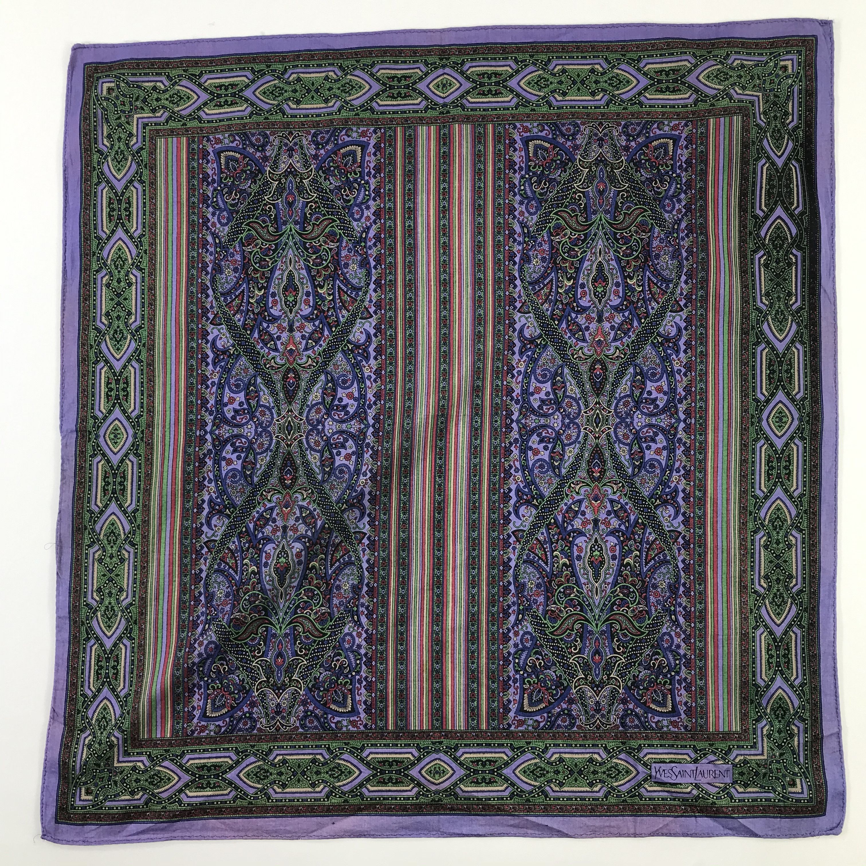 Vintage × Yves Saint Laurent Yves Saint Laurent Bandana / Handkerchief /Neckerchief -S943 Size ONE SIZE - 1 Thumbnail