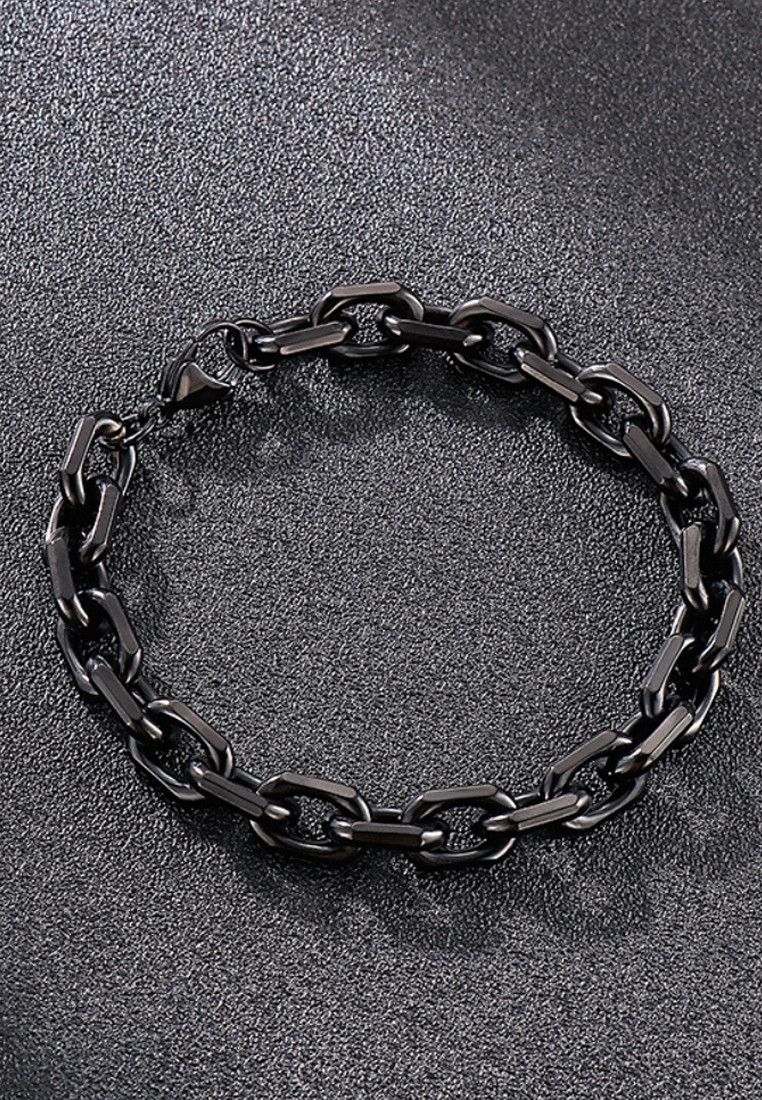 Other Stainless Steel 8mm Rock Hip Hop Bracelet Size ONE SIZE - 2 Thumbnail